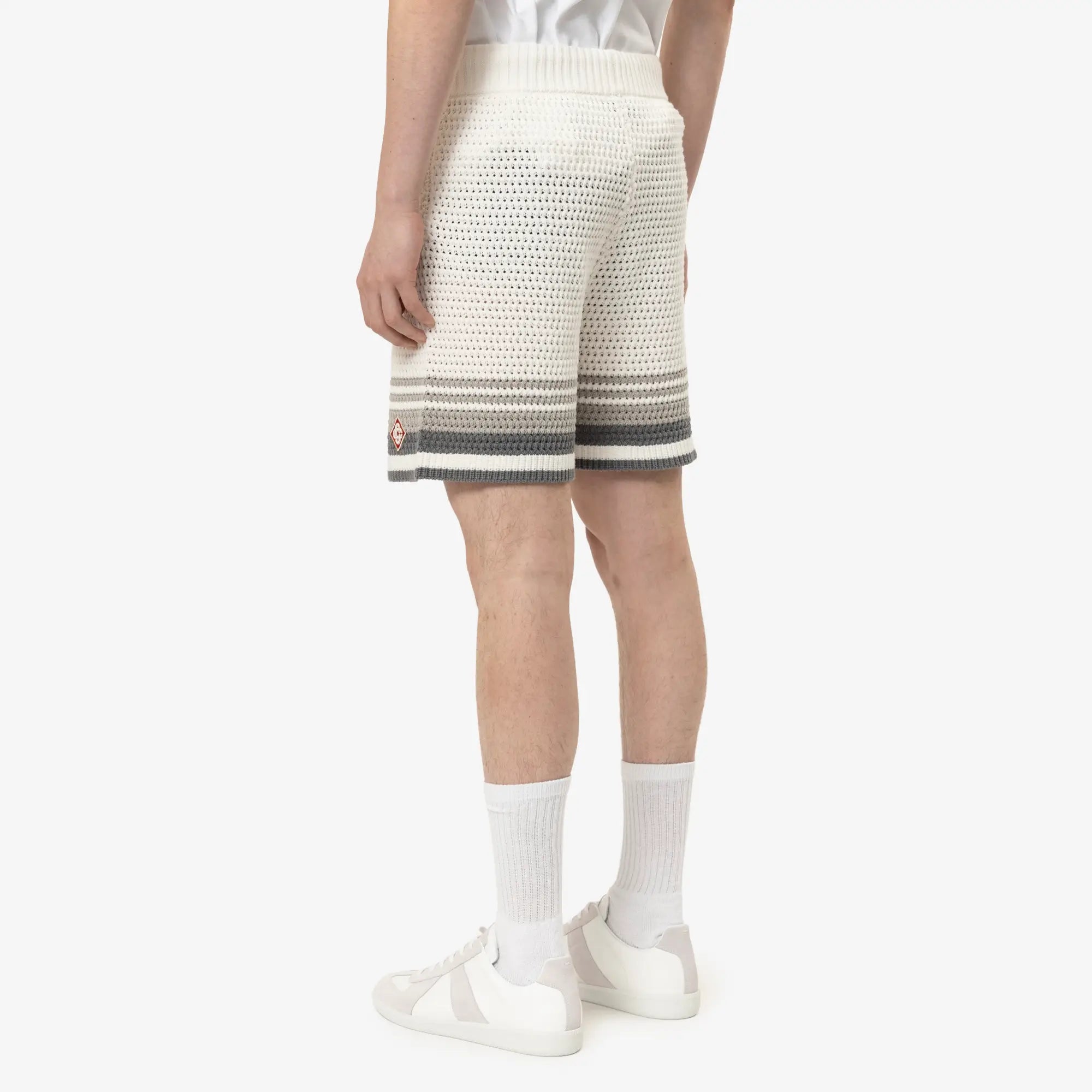 Casablanca Crochet Shorts White - 4