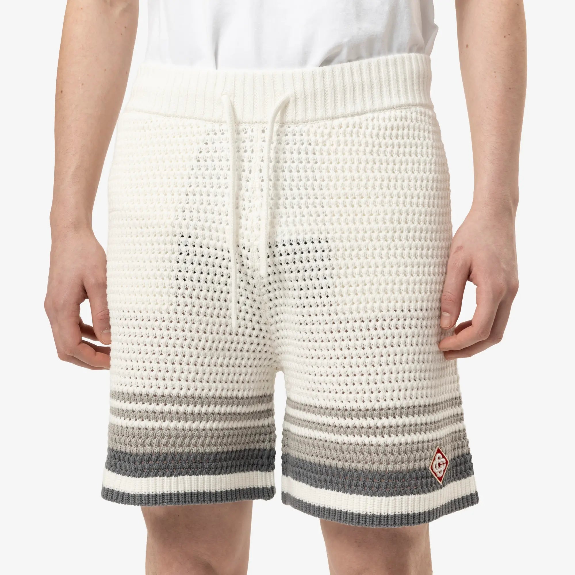 Casablanca Crochet Shorts White - 5