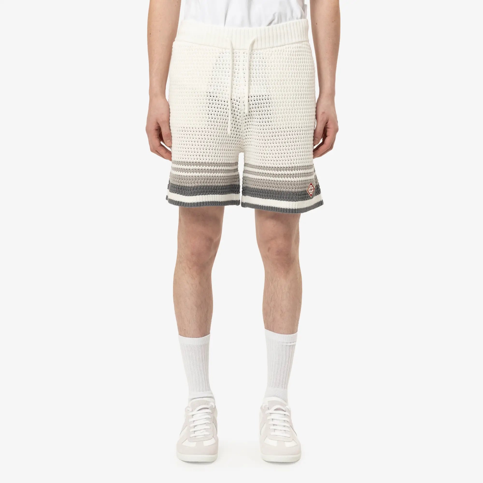 Casablanca Crochet Shorts White - 1