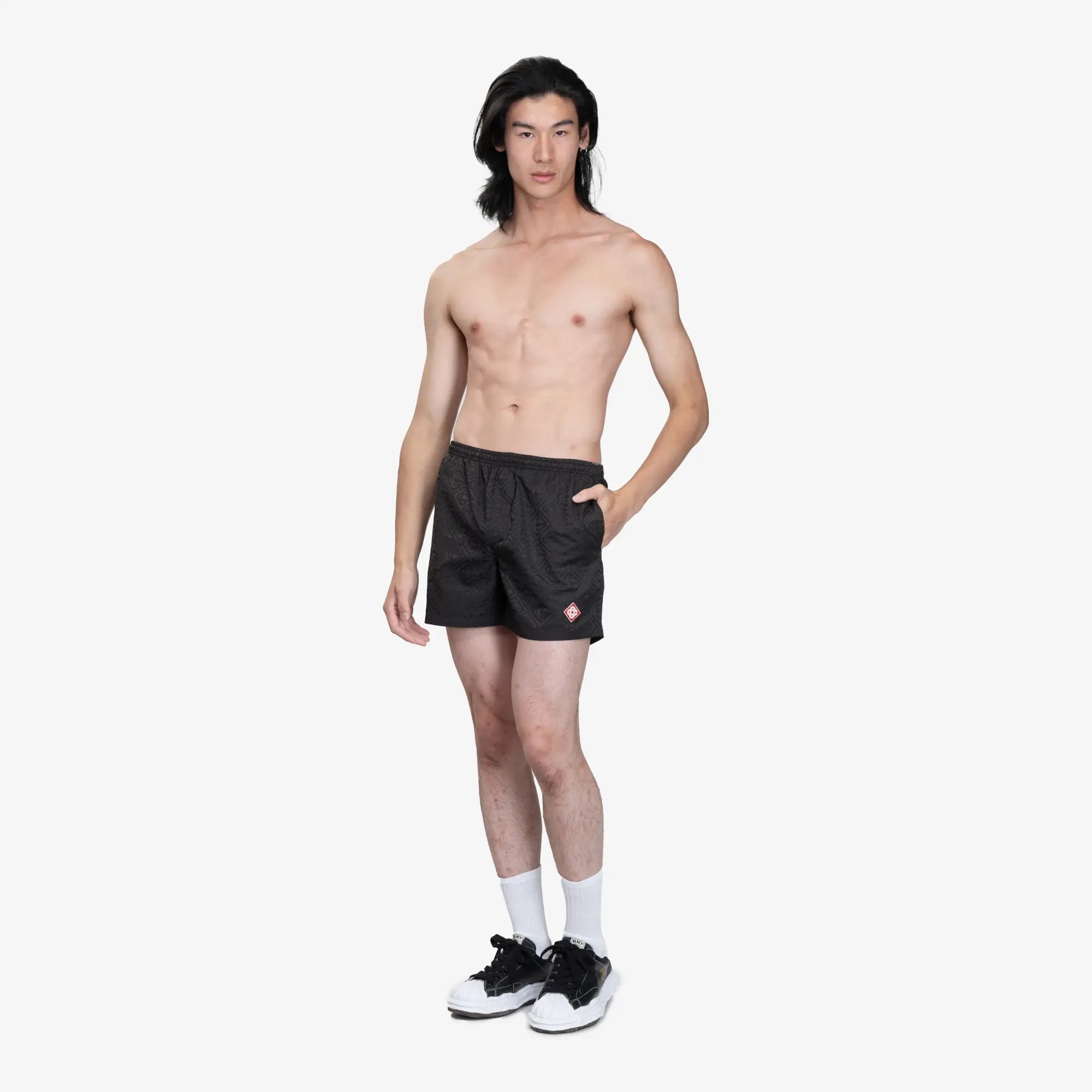 Casablanca Diamond Logo Swim Shorts Black - 2