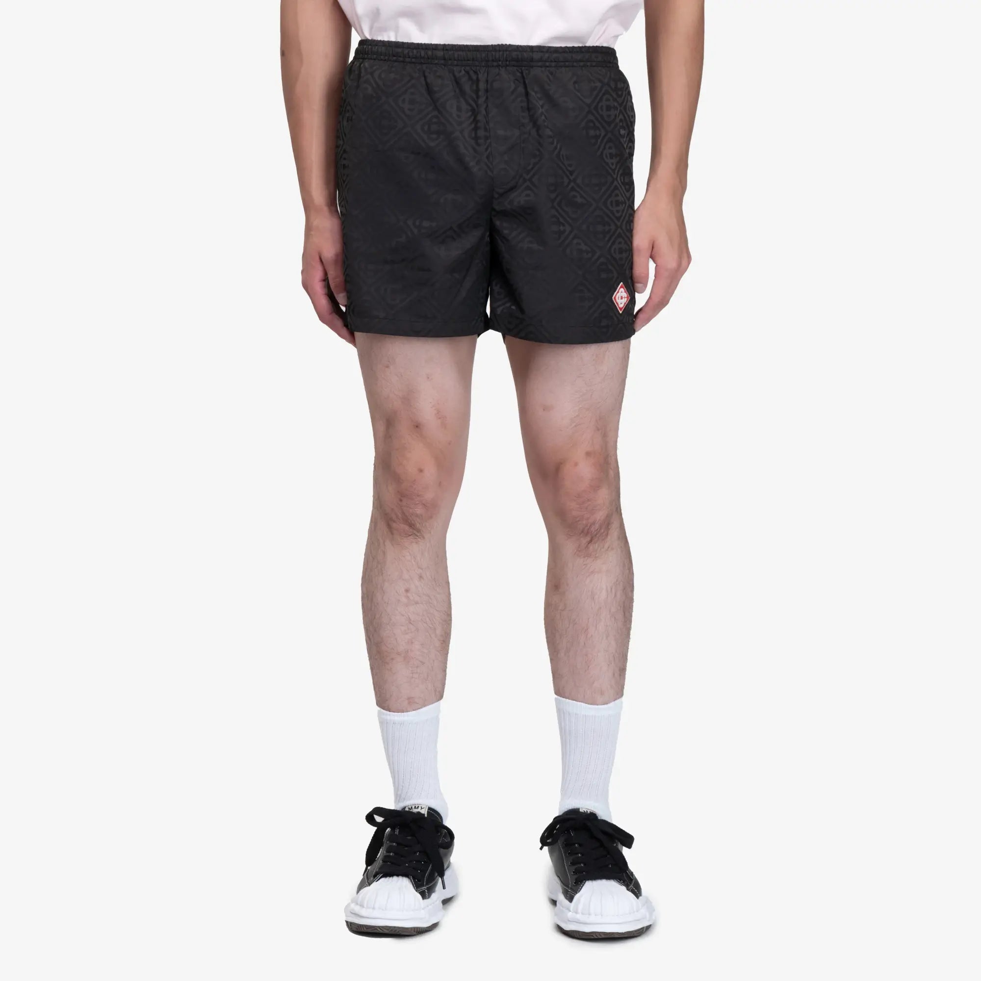 Casablanca Diamond Logo Swim Shorts Black - 1