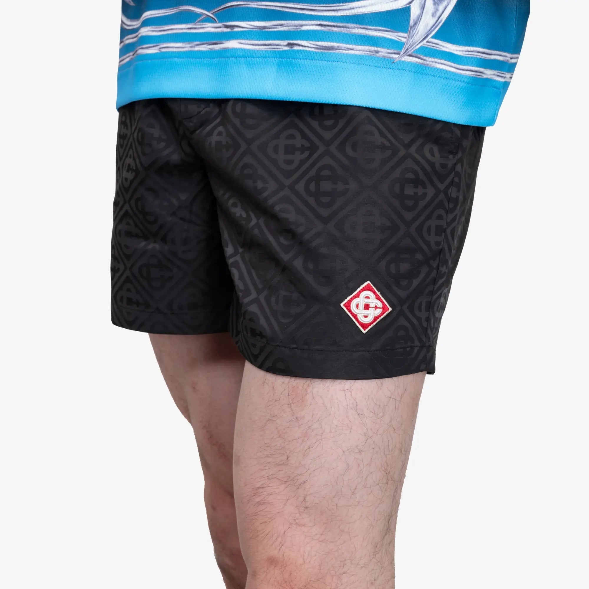 Casablanca Diamond Logo Swim Shorts Black - 5