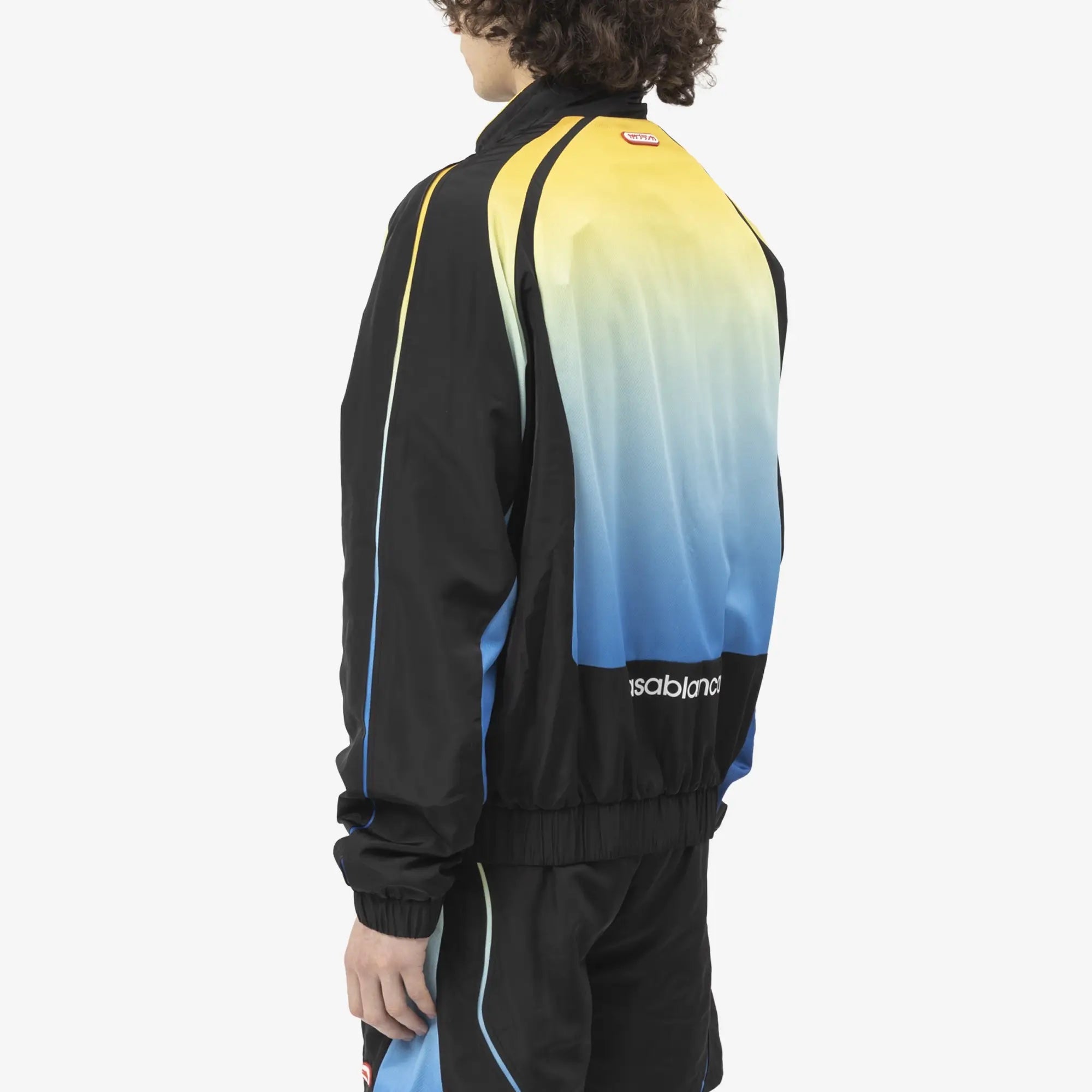 Casablanca Football Windbreaker Jacket Black/Gradient - 4