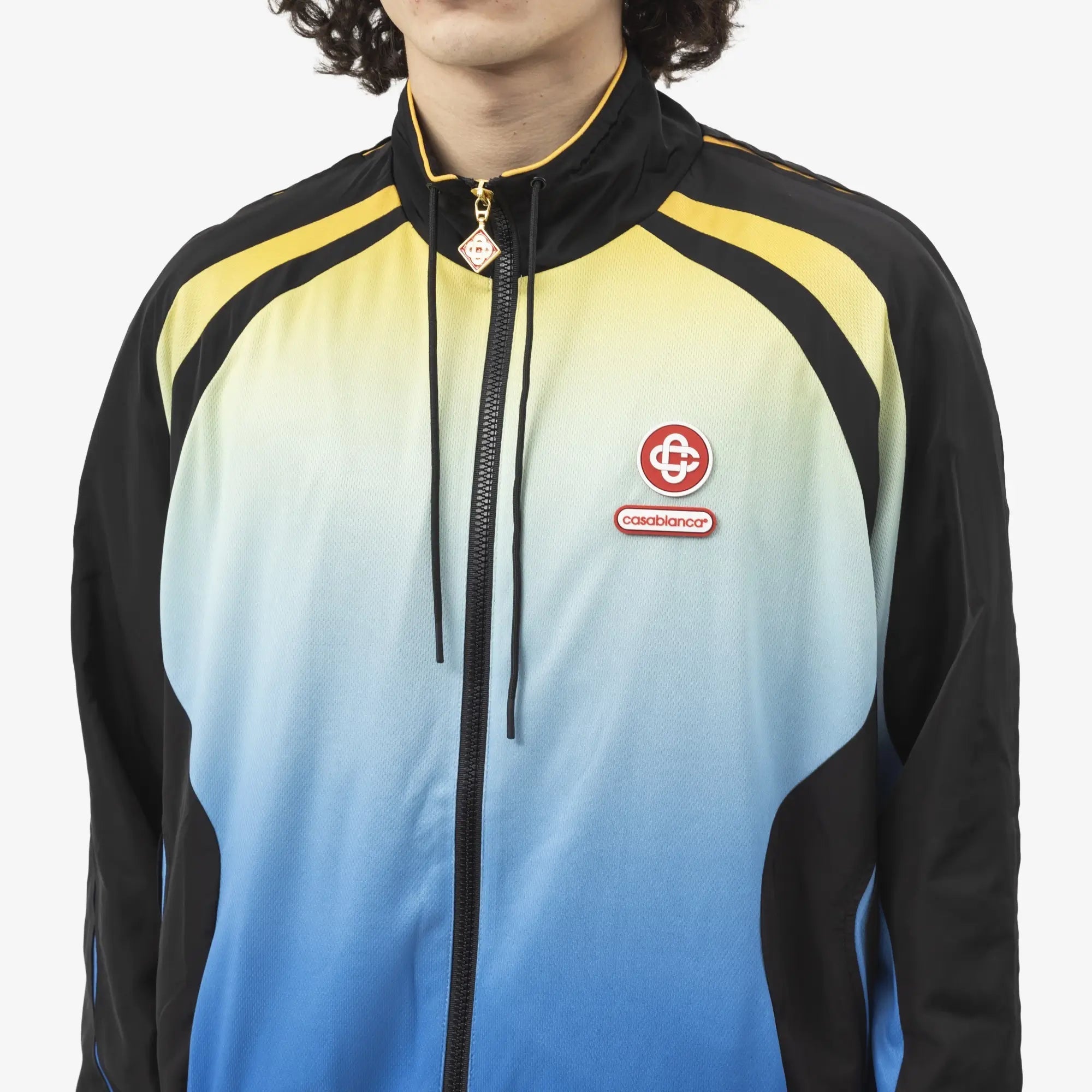 Casablanca Football Windbreaker Jacket Black/Gradient - 5