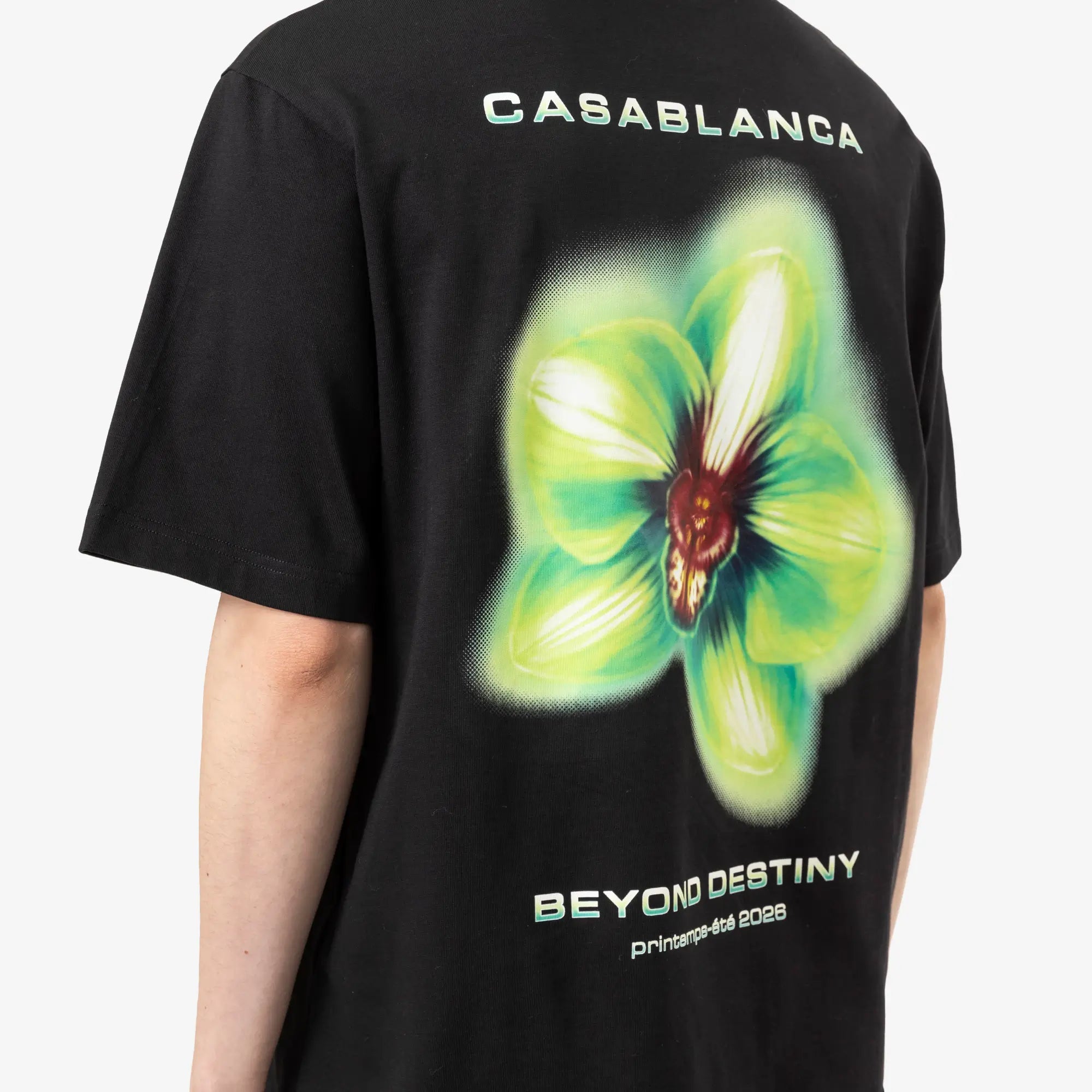 Casablanca Glitch Orchid Oversize T-Shirt Black - 5