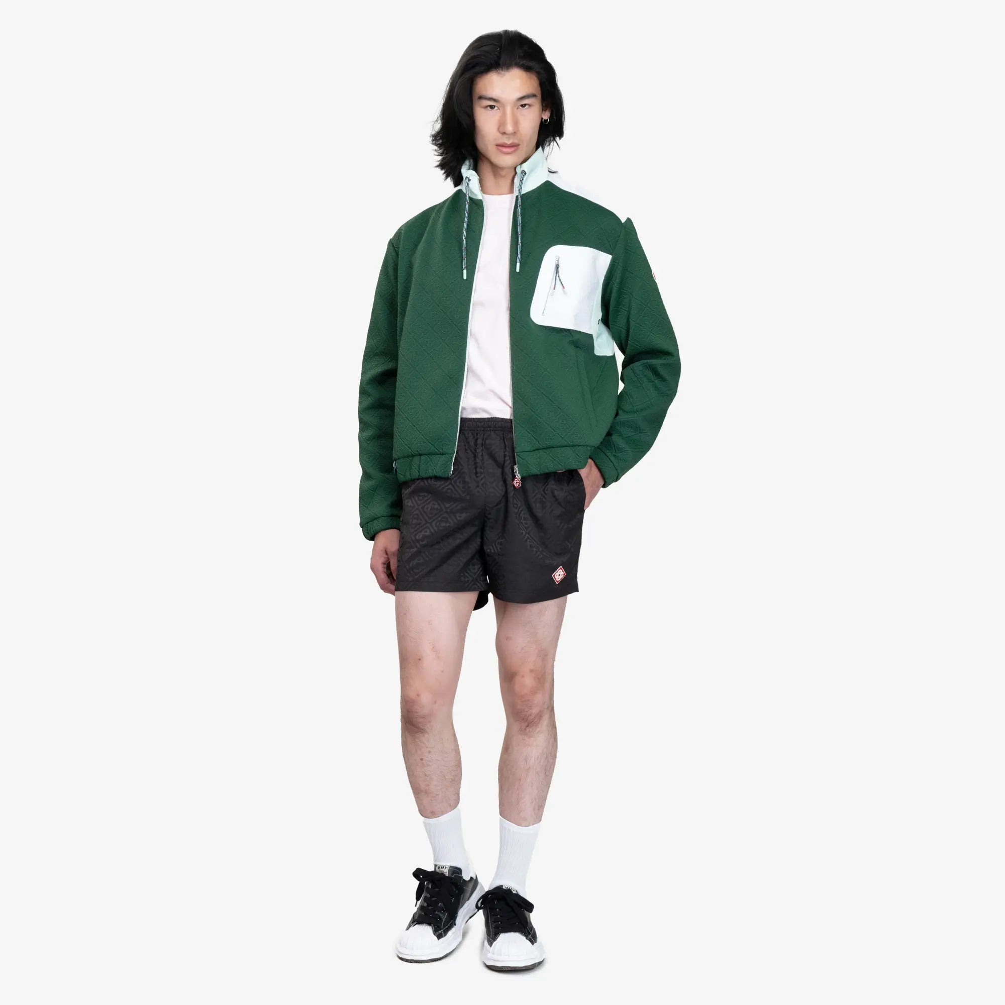 Casablanca Jacquard Nylon Jacket Green - 2