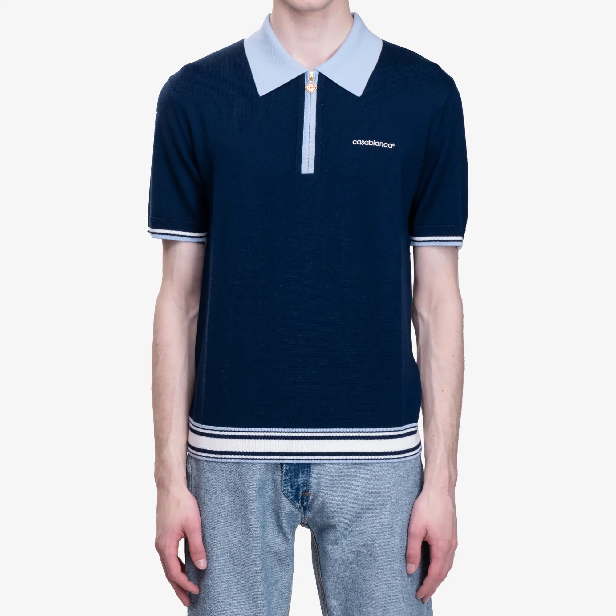 Casablanca Merino Tennis Polo