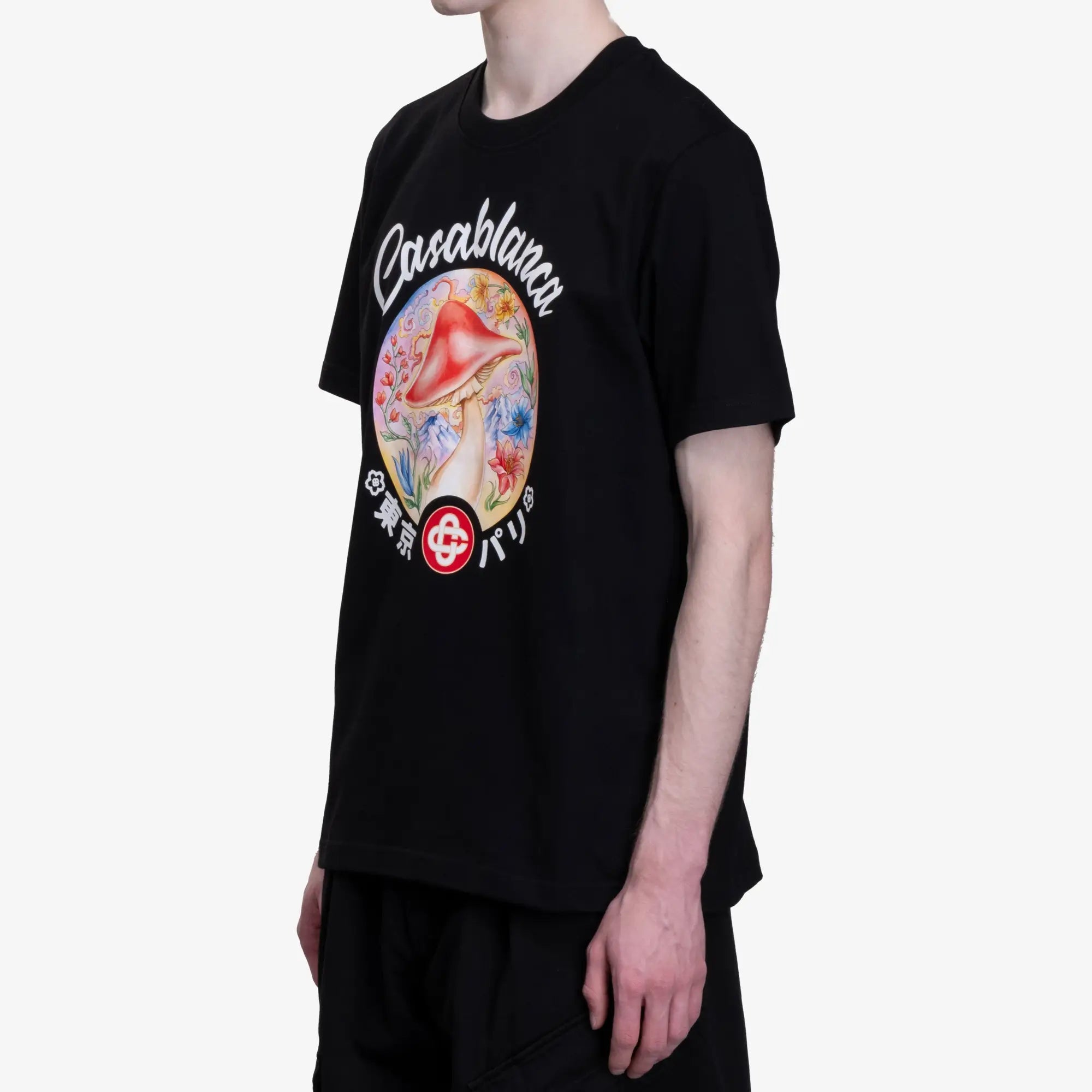 Casablanca Mushroom T-Shirt Black - 3