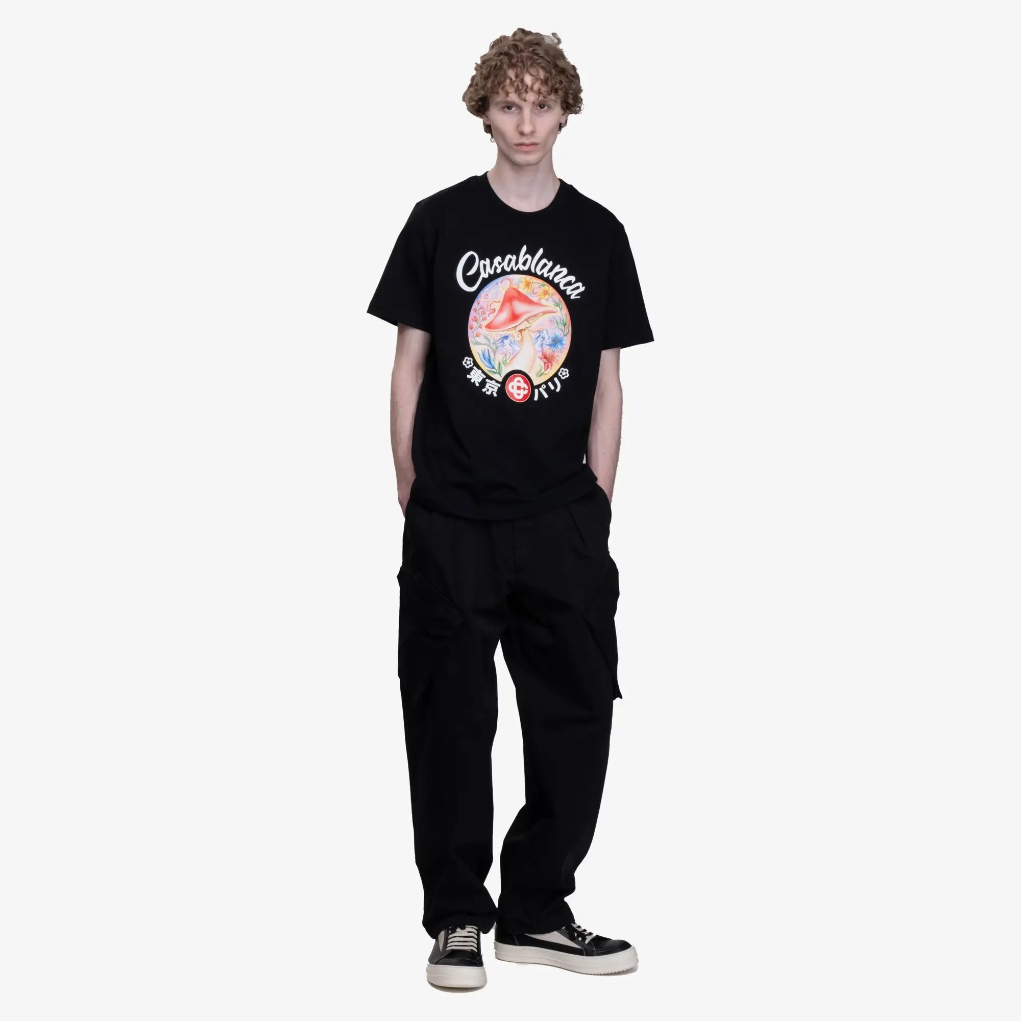 Casablanca Mushroom T-Shirt Black - 2
