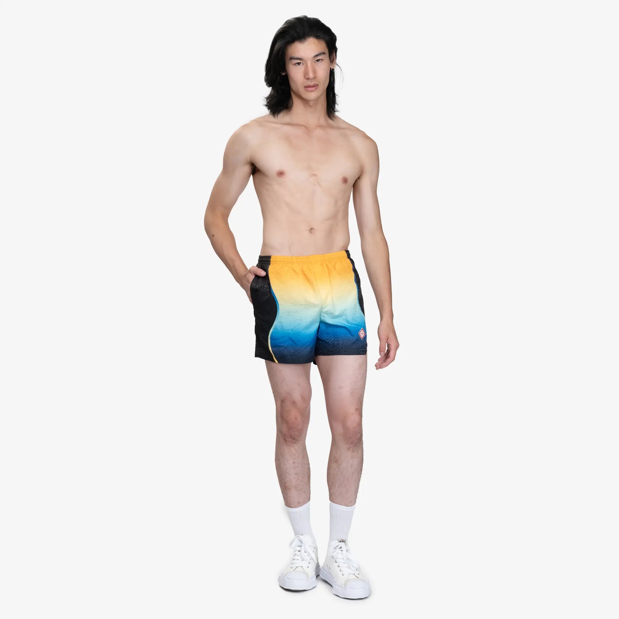 Casablanca Printed Jacquard Swim Shorts Jacquard Black - 2