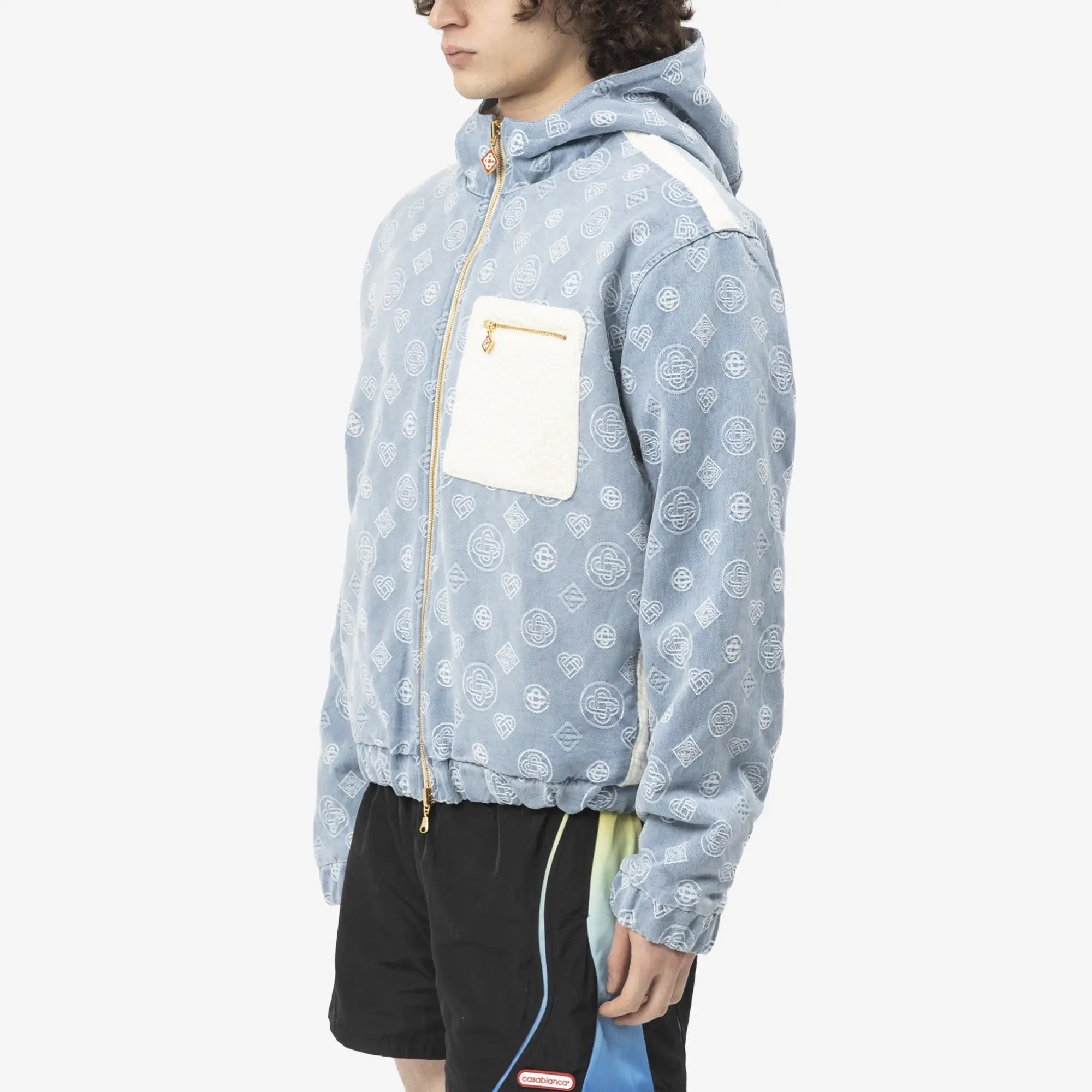 Casablanca Reversible Cashmere Denim Jacket Vintage Wash - 3