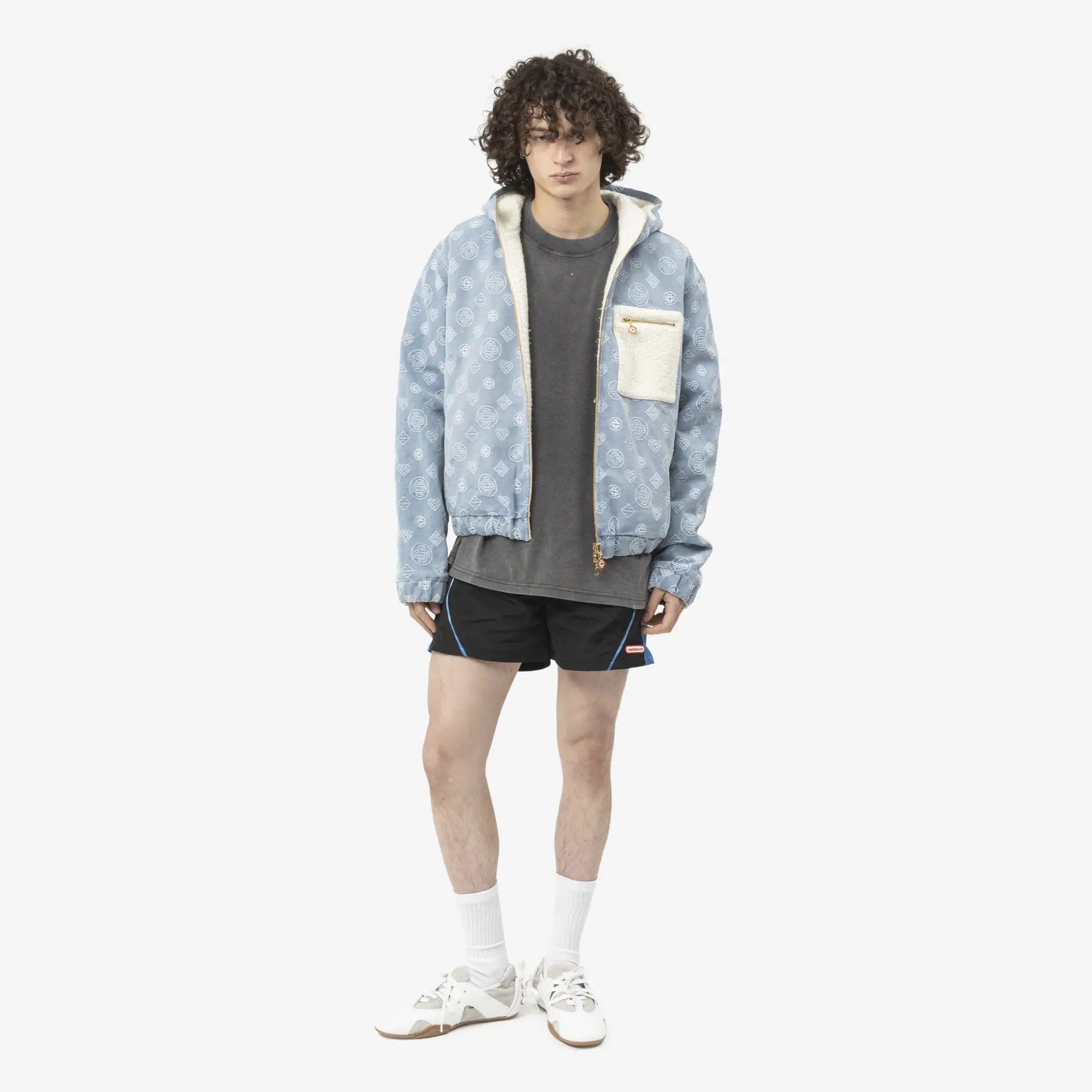 Casablanca Reversible Cashmere Denim Jacket Vintage Wash - 2