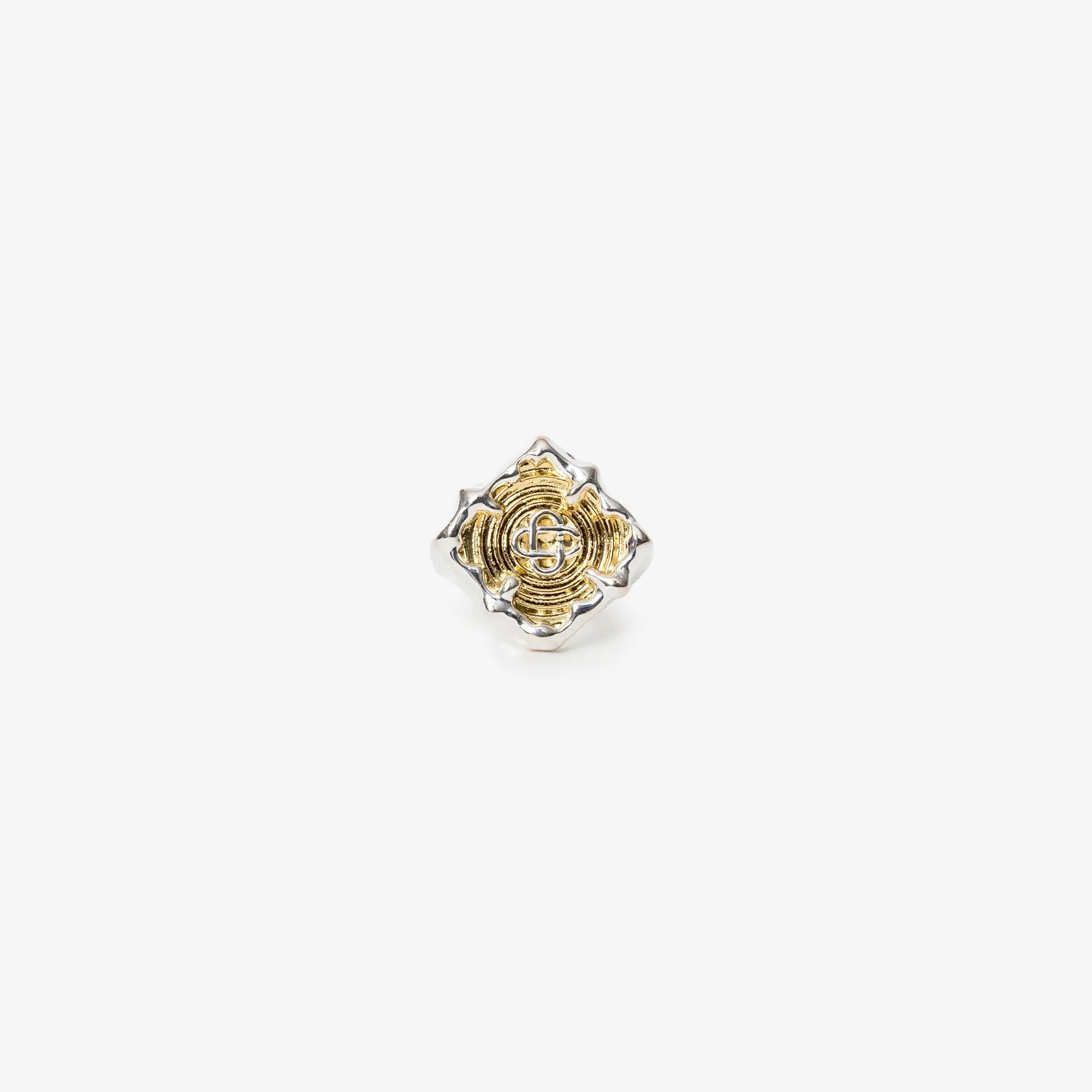 Casablanca Splash Signet Ring Silver/Gold - 1