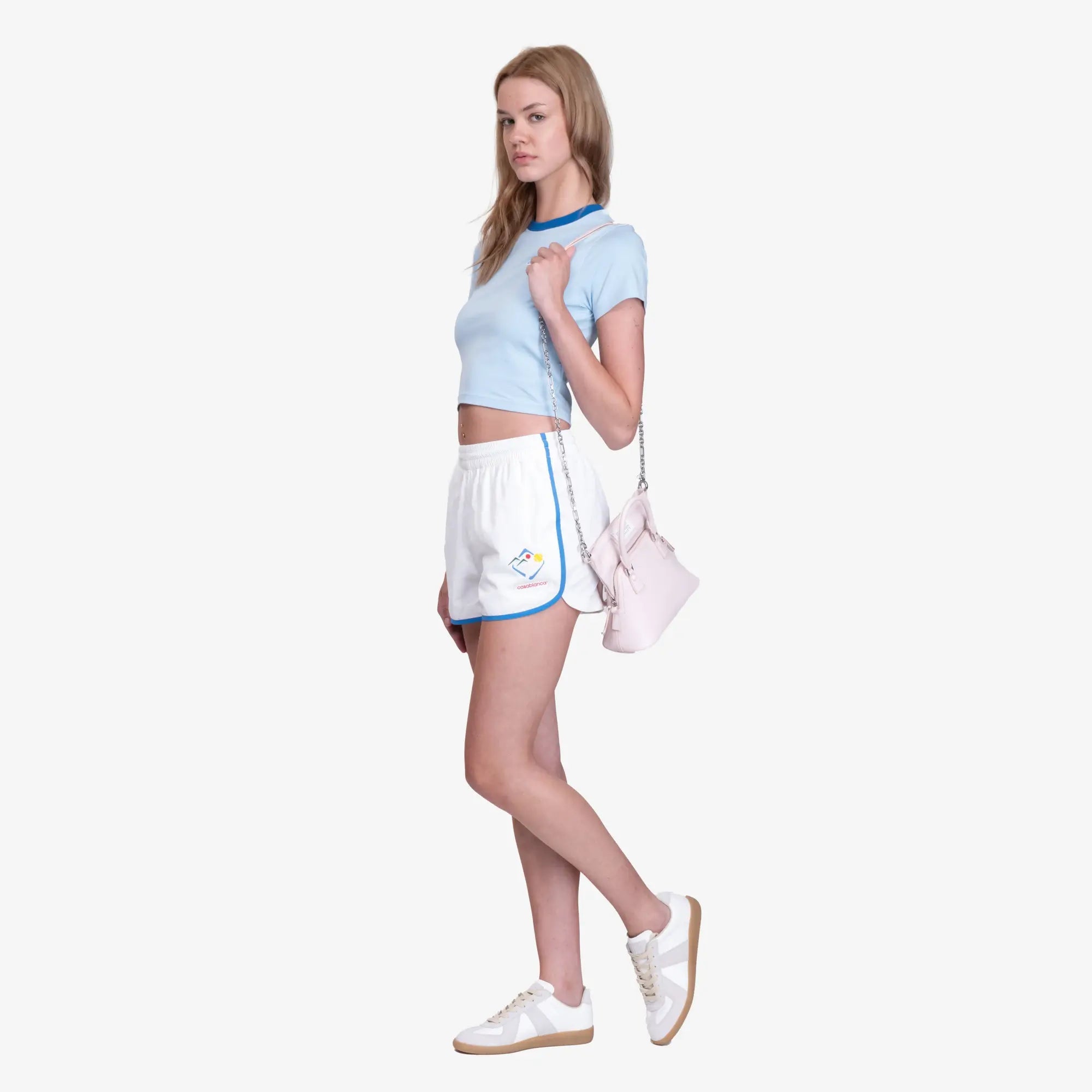 Casablanca Unisex Casa Sportif Windbreaker Shorts White - 2