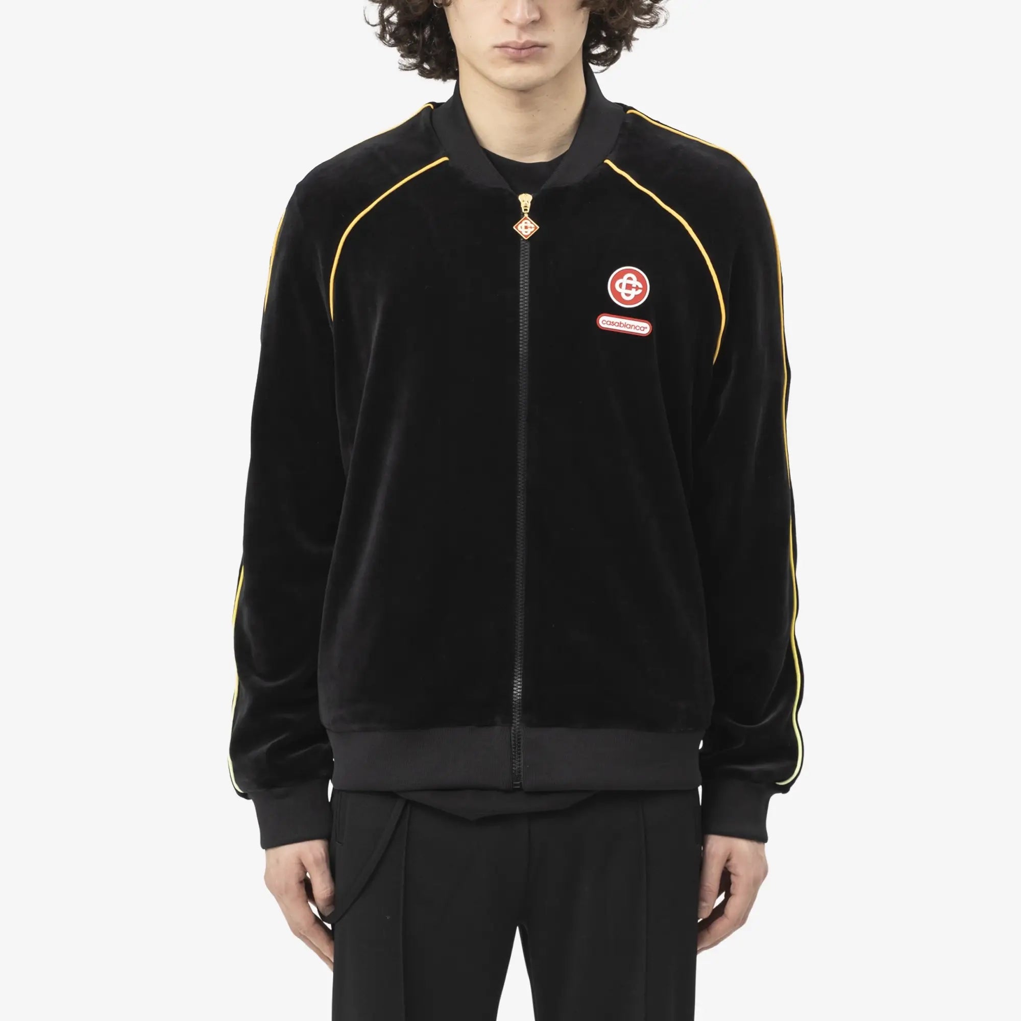 Casablanca Velour Track Jacket Black - 1