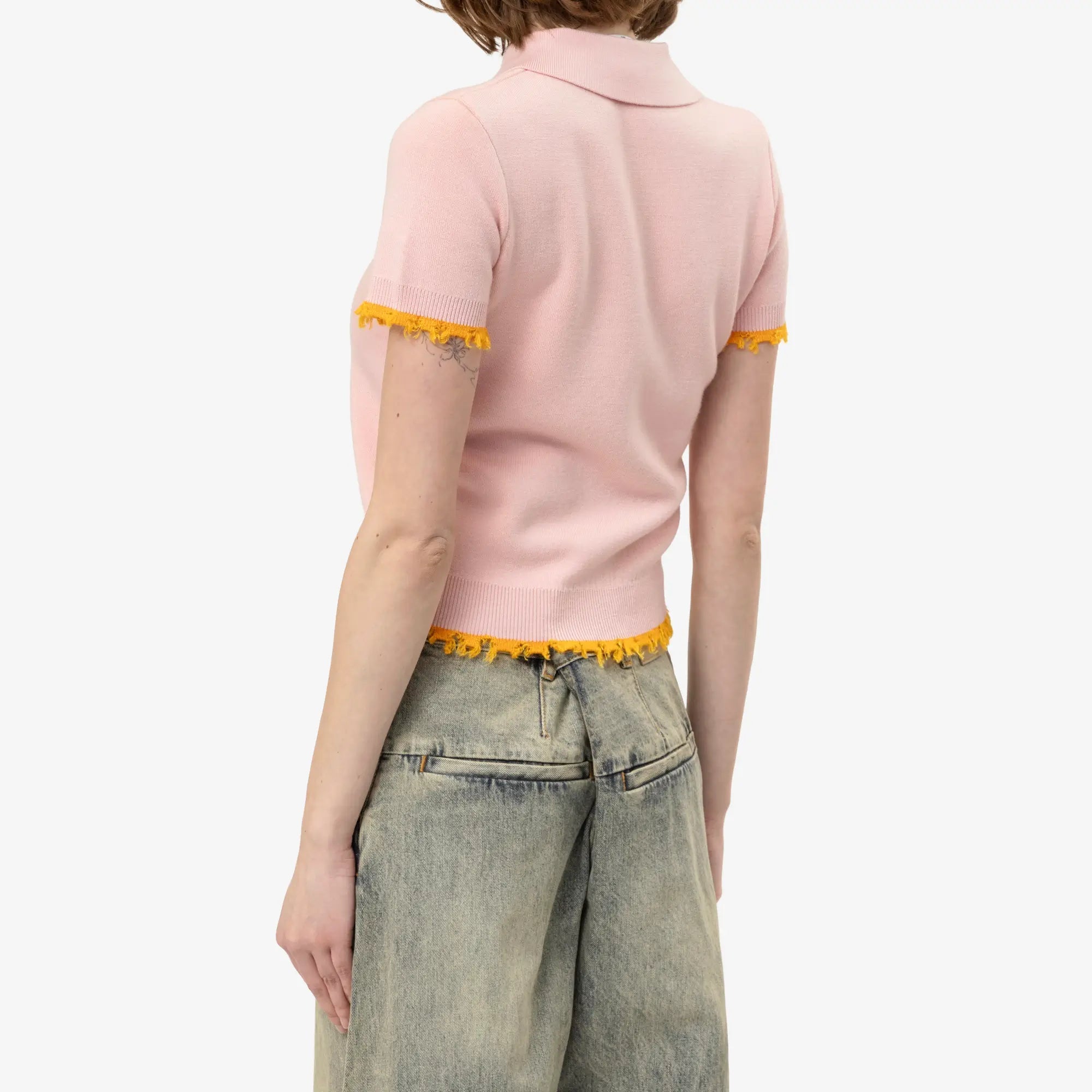 Casablanca Womens Double Face Polo Pink - 4