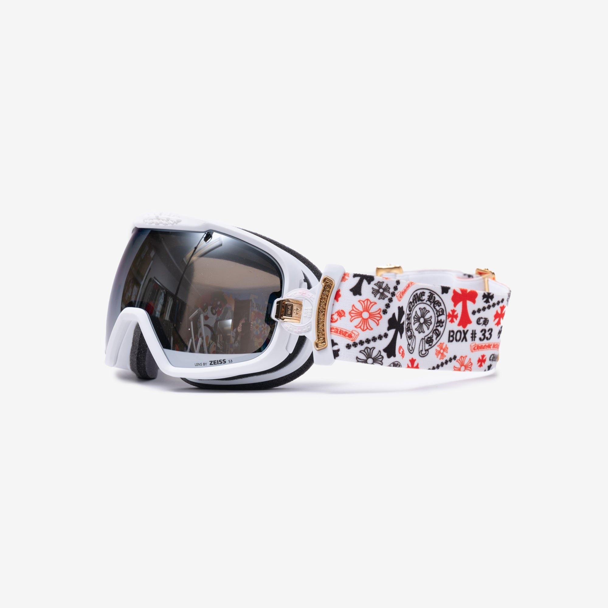 Chrome Hearts Chrome Hearts Snowboard Skii Goggles White - 3