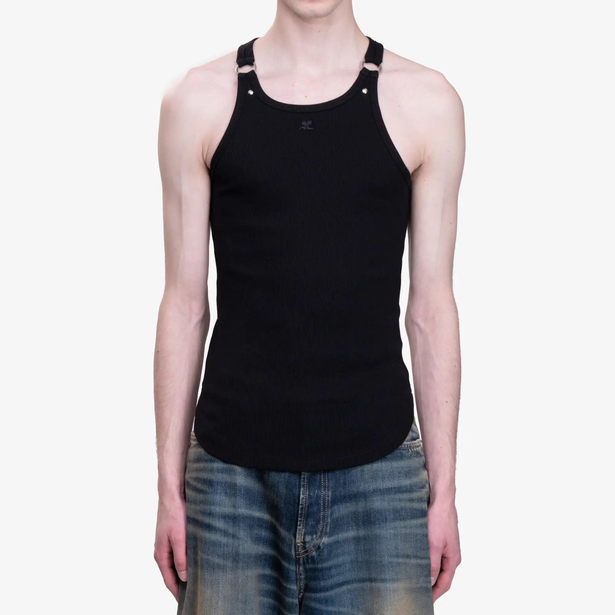 Photo of Courreges Buckle 90's Rib Tank Top - 1