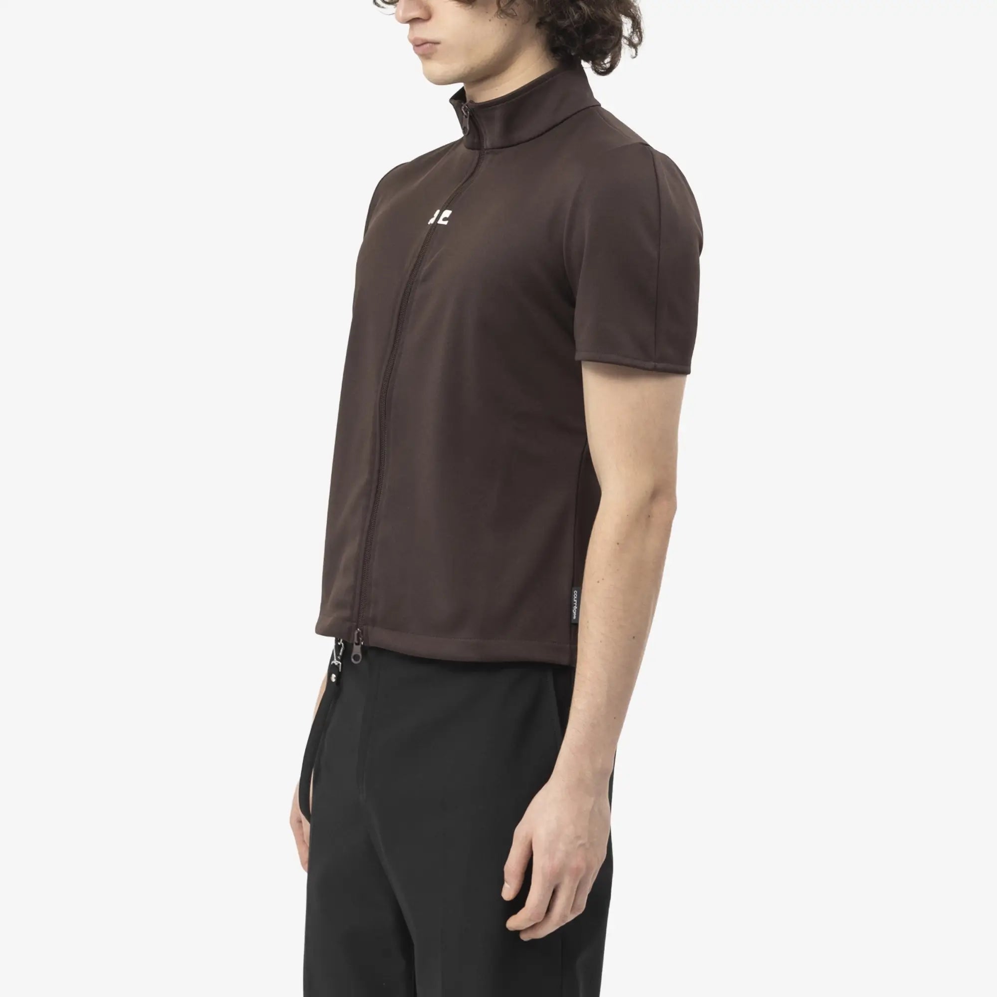 Courreges Interlock Tracksuit Top Chocolate - 3