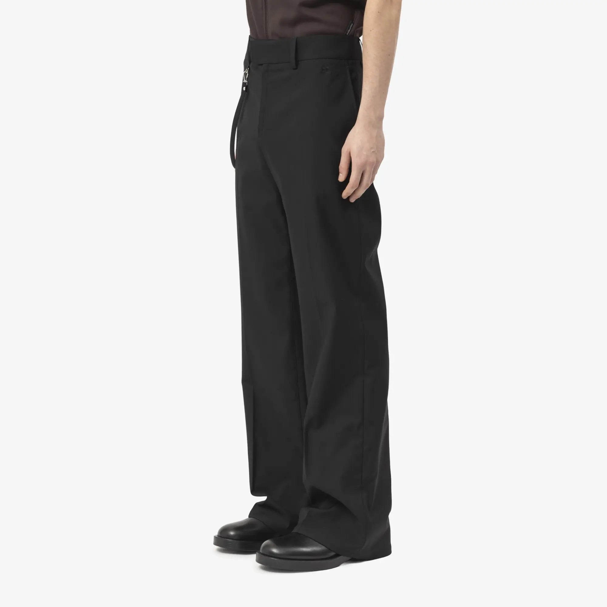Courreges Light Twill Bootcut Pants Black - 3