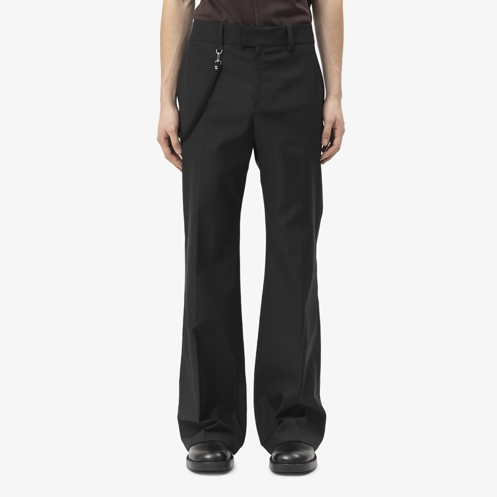 Courreges Light Twill Bootcut Pants Black - 1