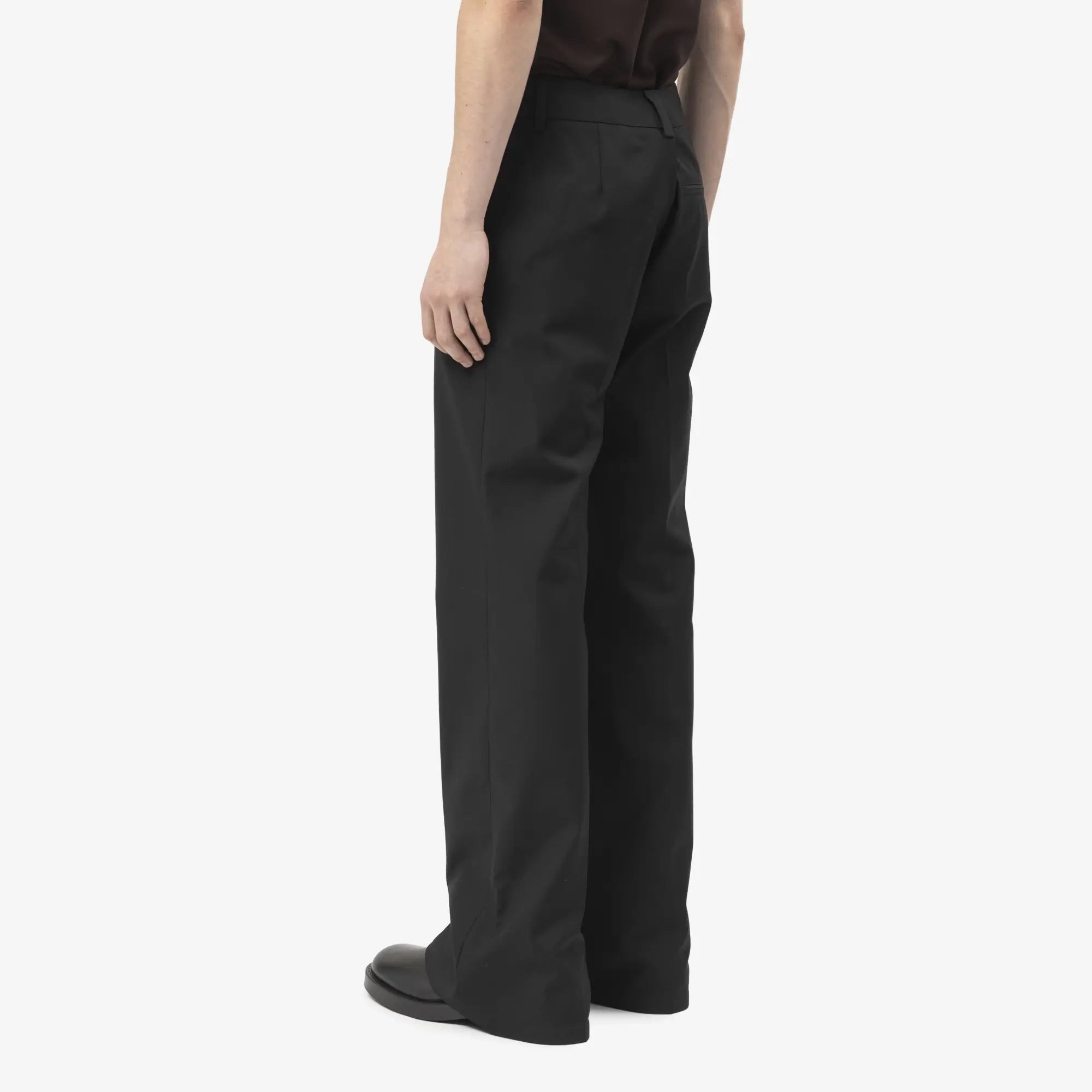 Courreges Light Twill Bootcut Pants Black - 4