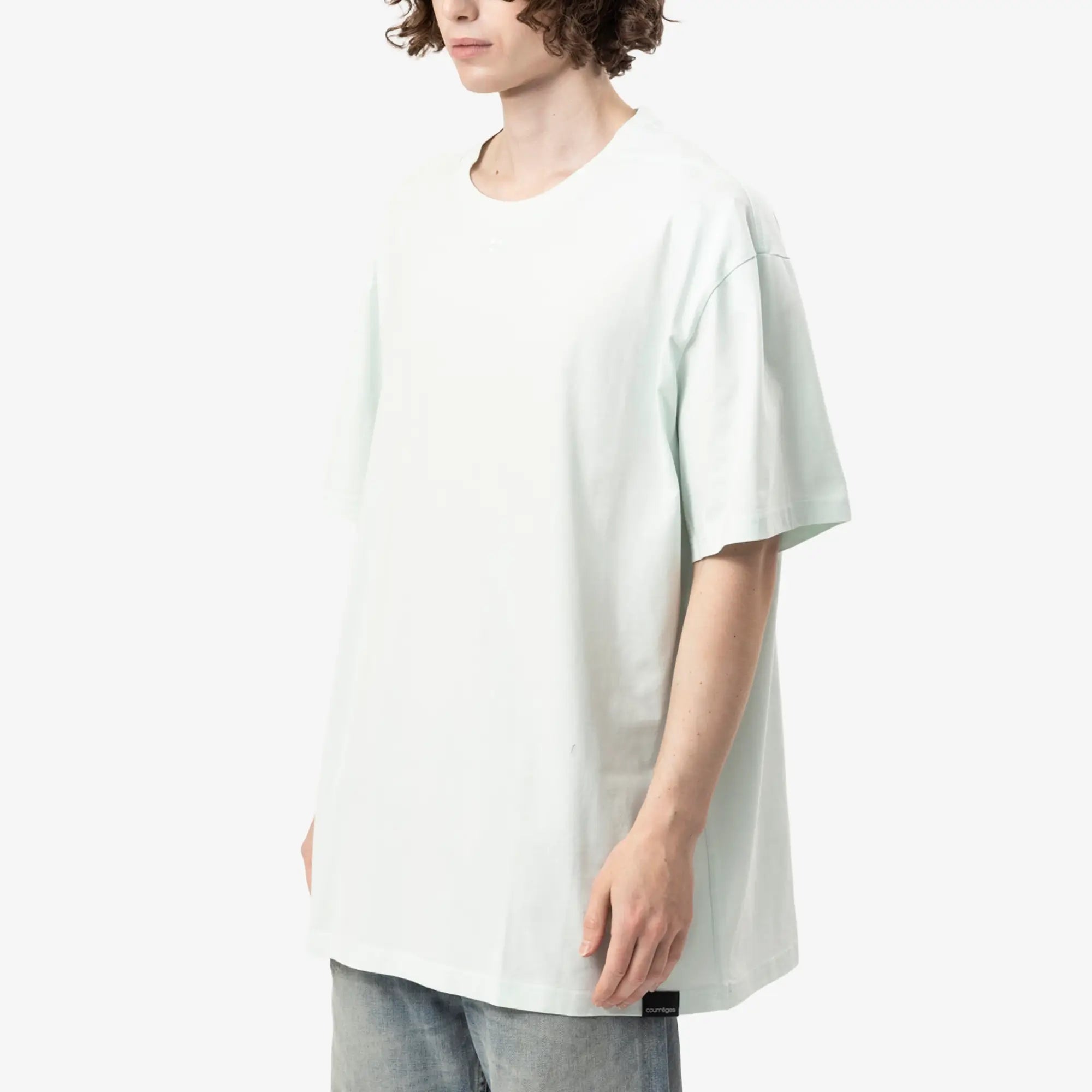 Courreges Oversized T-Shirt Light Mint - 3