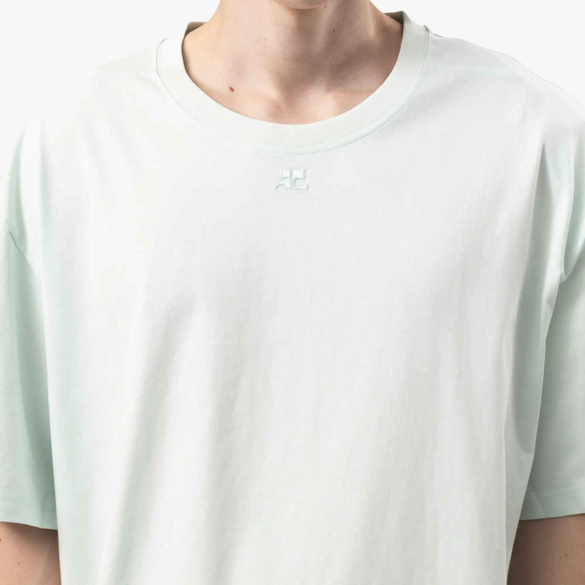 Courreges Oversized T-Shirt Light Mint - 5