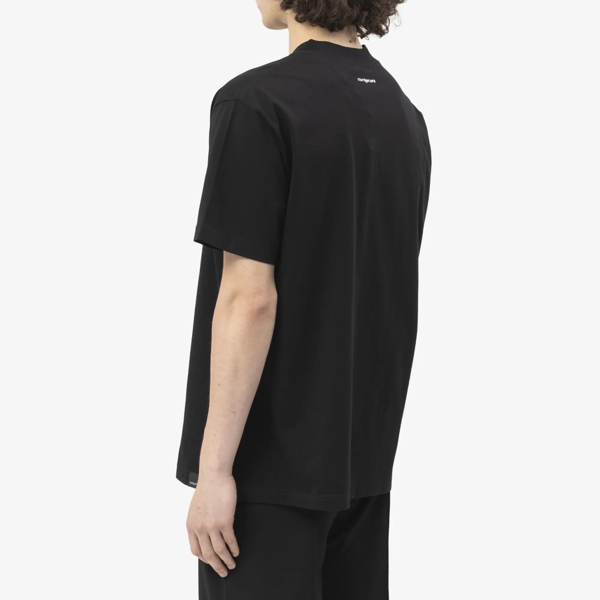 Courreges Oversized T-Shirt Black - 4