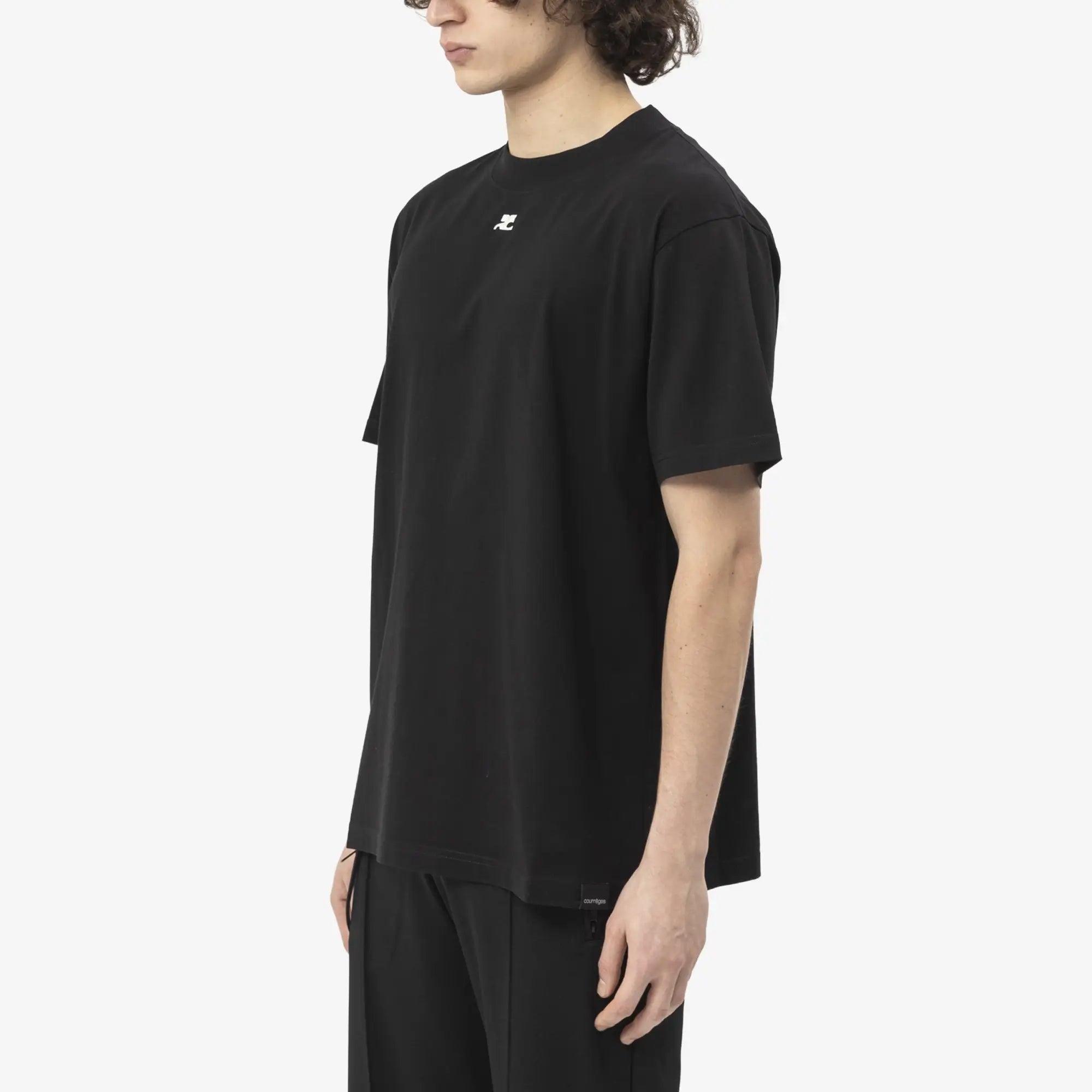 Courreges Oversized T-Shirt Black - 3
