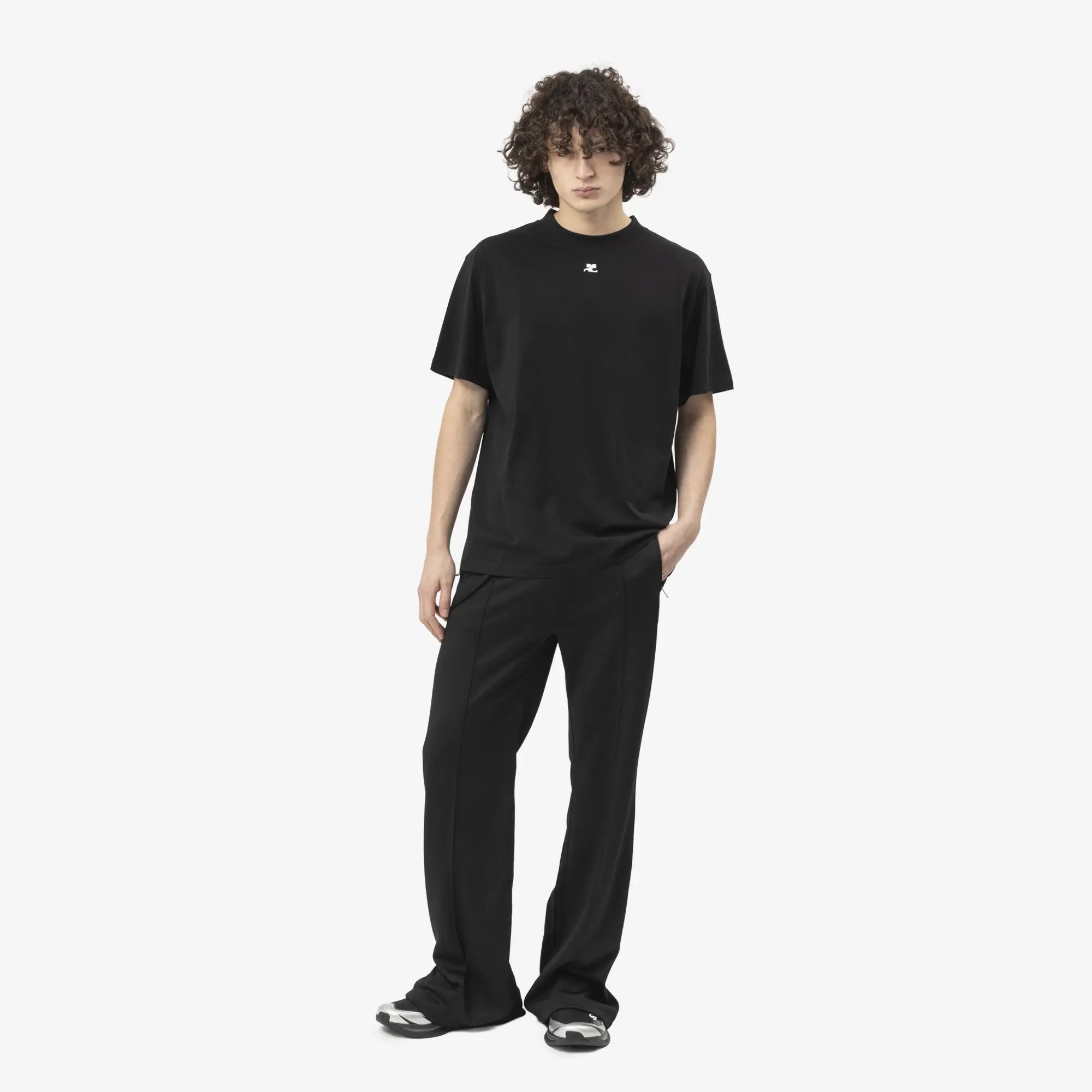 Courreges Oversized T-Shirt Black - 2