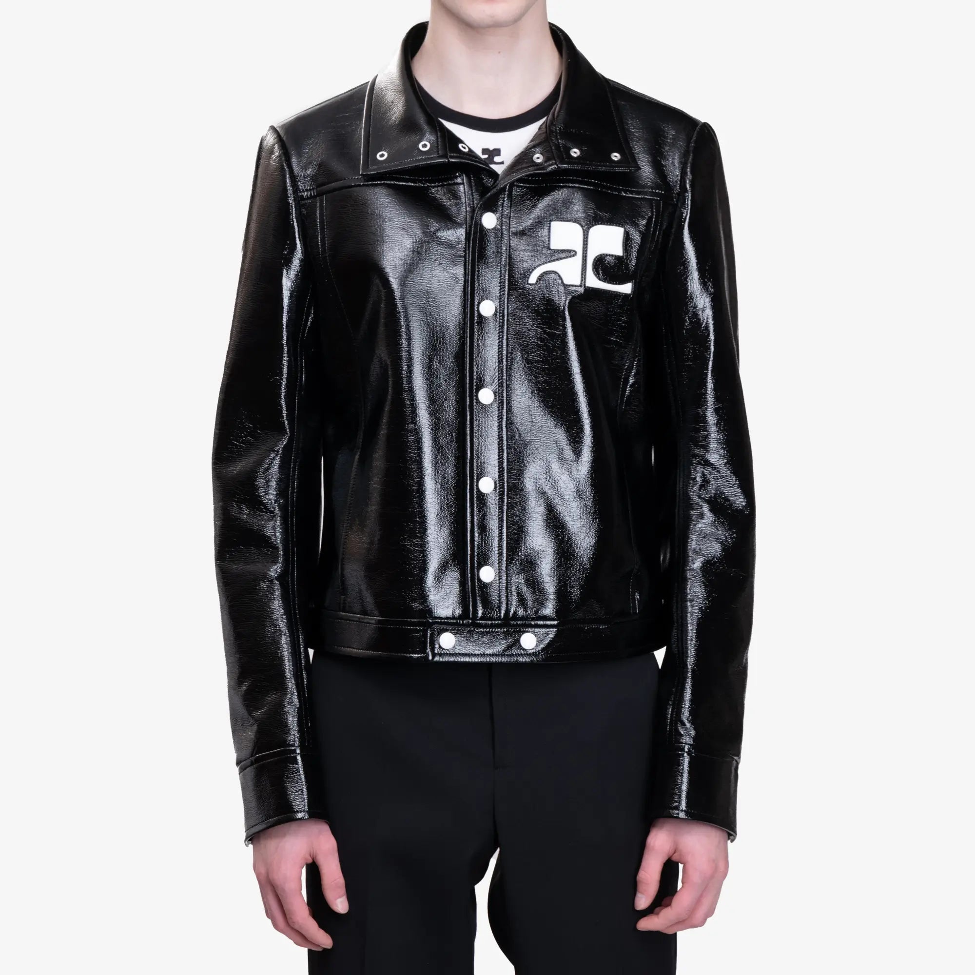 Courreges ReEdition Vinyl Jacket Black - 1
