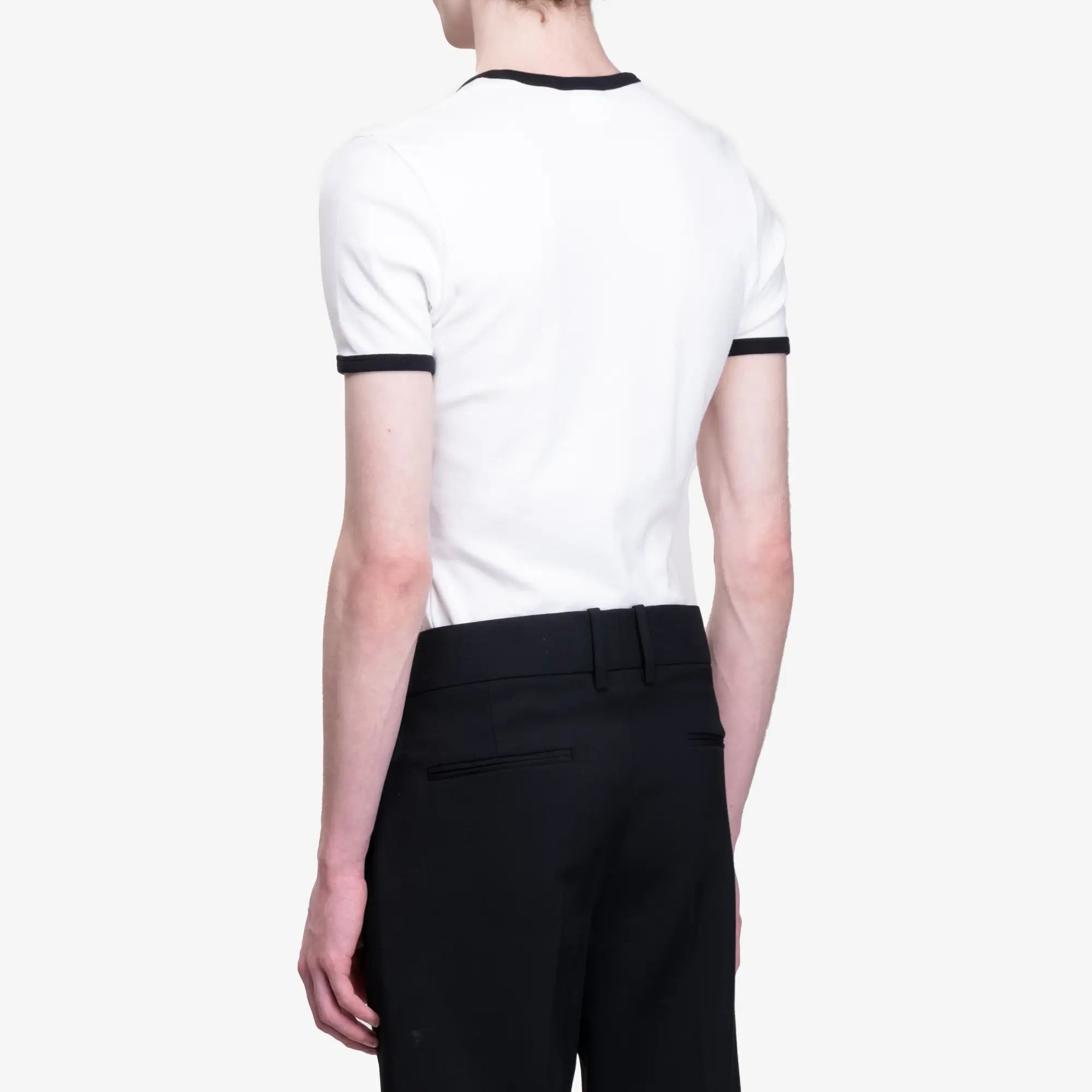 Courreges Signature Contrast T-Shirt Heritage White - 5