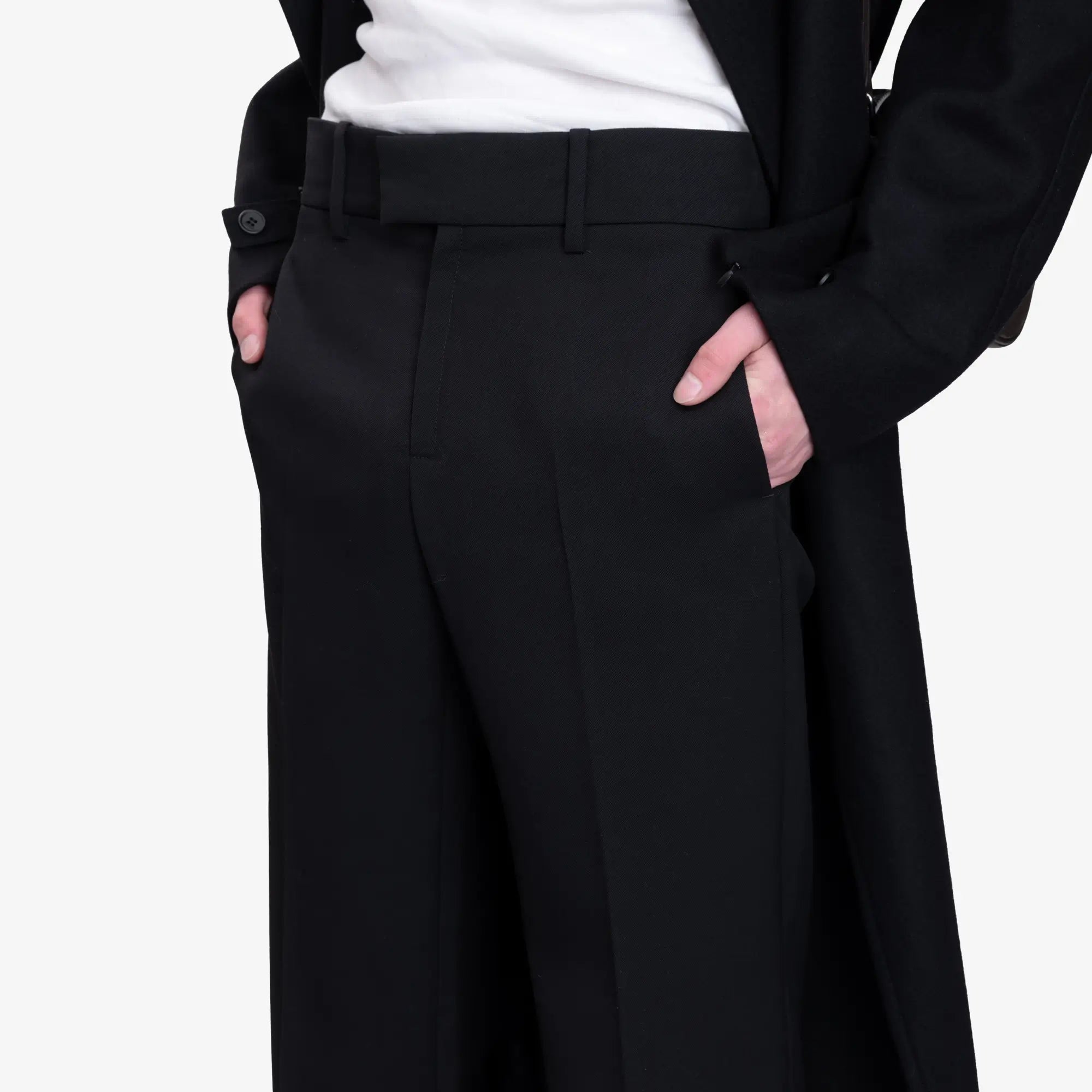 Courreges Wool Tailored Pants Black - 5
