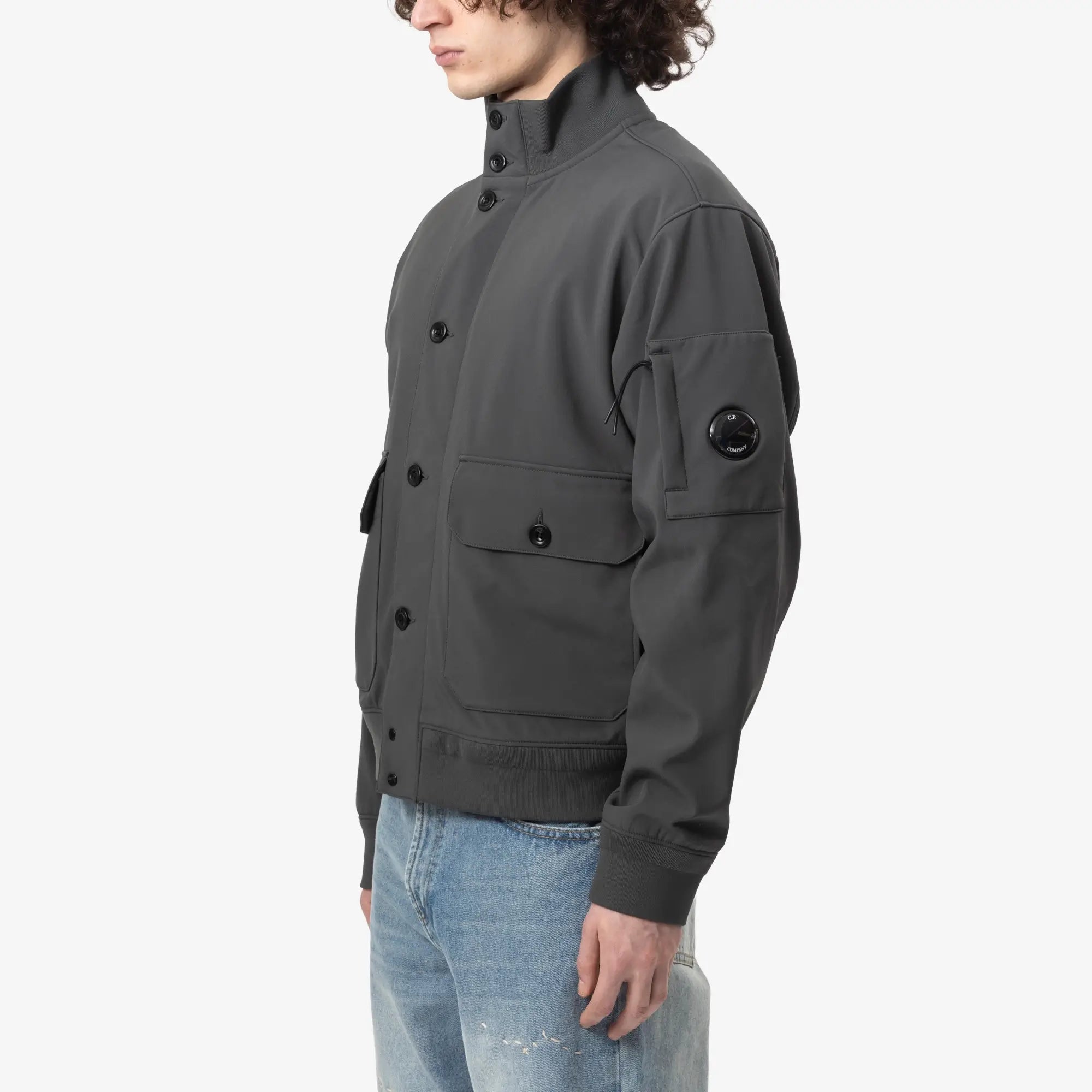 C.P. Company CP Shell - R Bomber Jacket Dark Shadow - 3