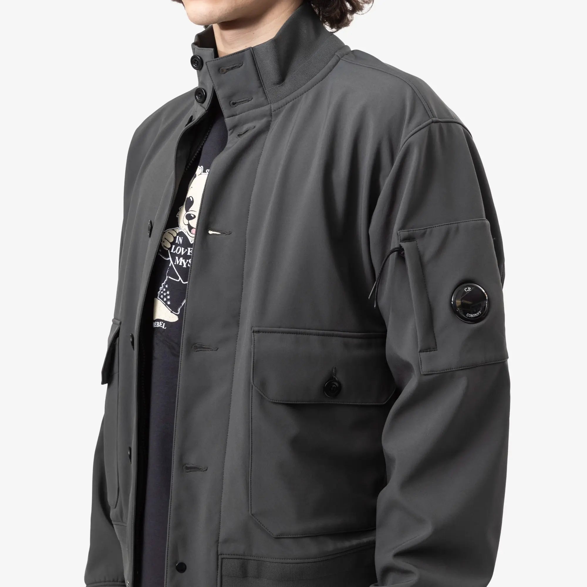 C.P. Company CP Shell - R Bomber Jacket Dark Shadow - 5
