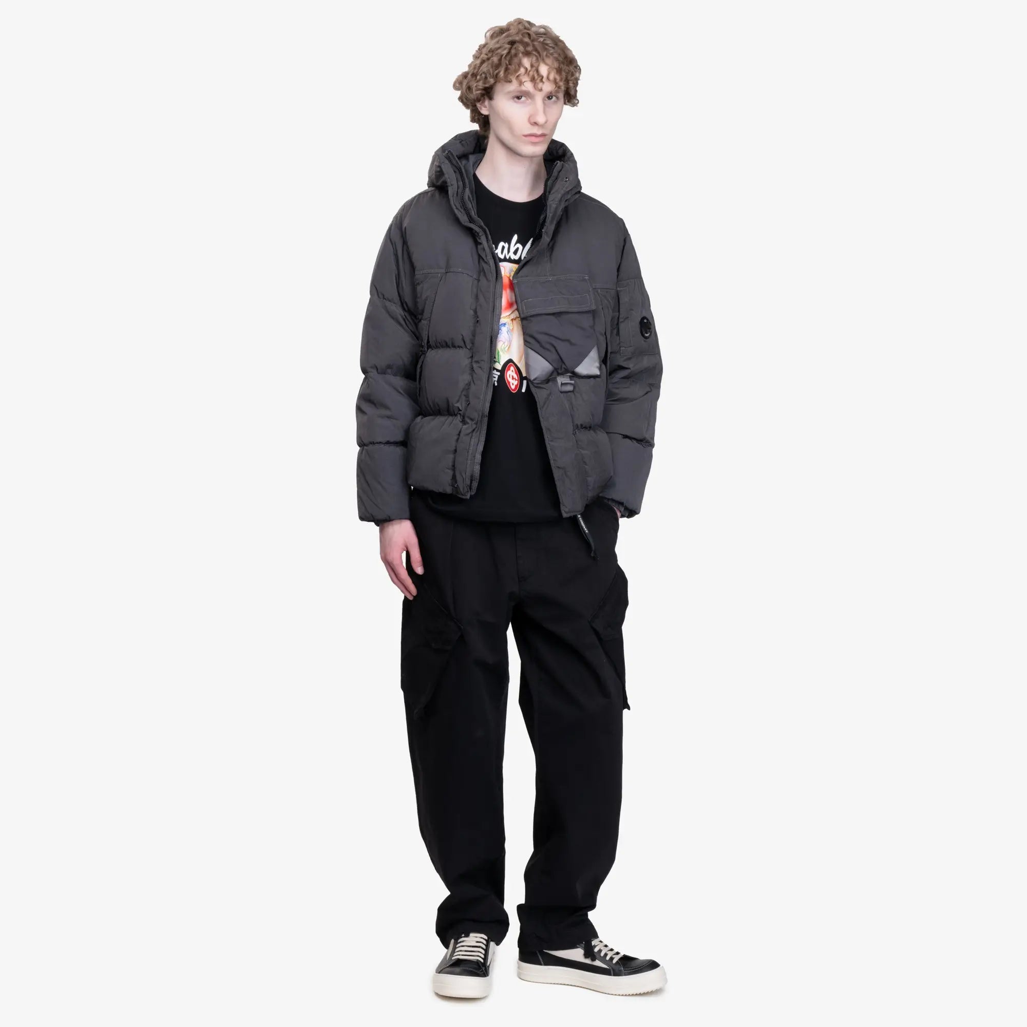 C.P. Company Eco Chrome - E Google Jacket Dark Shadow - 2