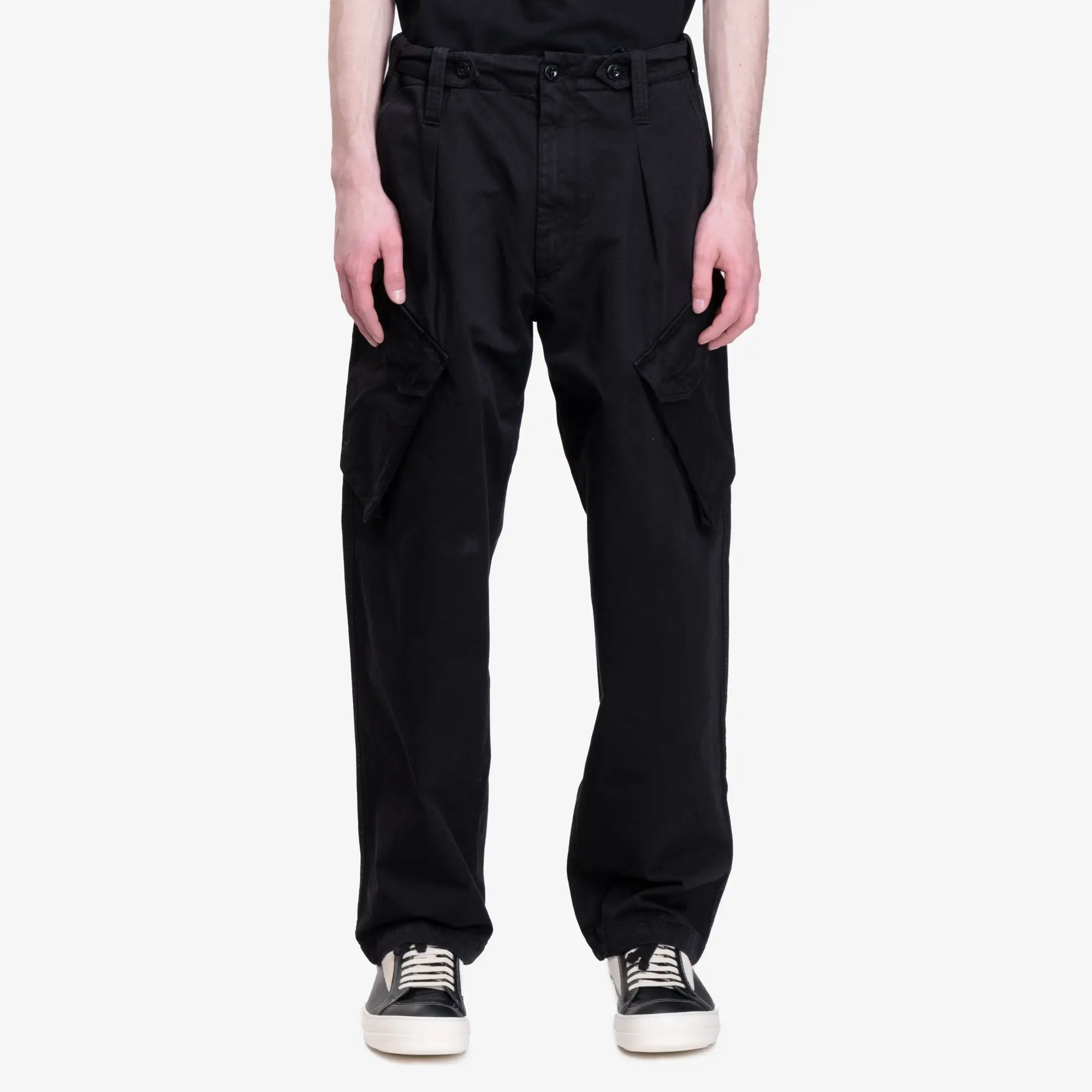 C.P. Company Gabardine Cargo Pants Black - 1