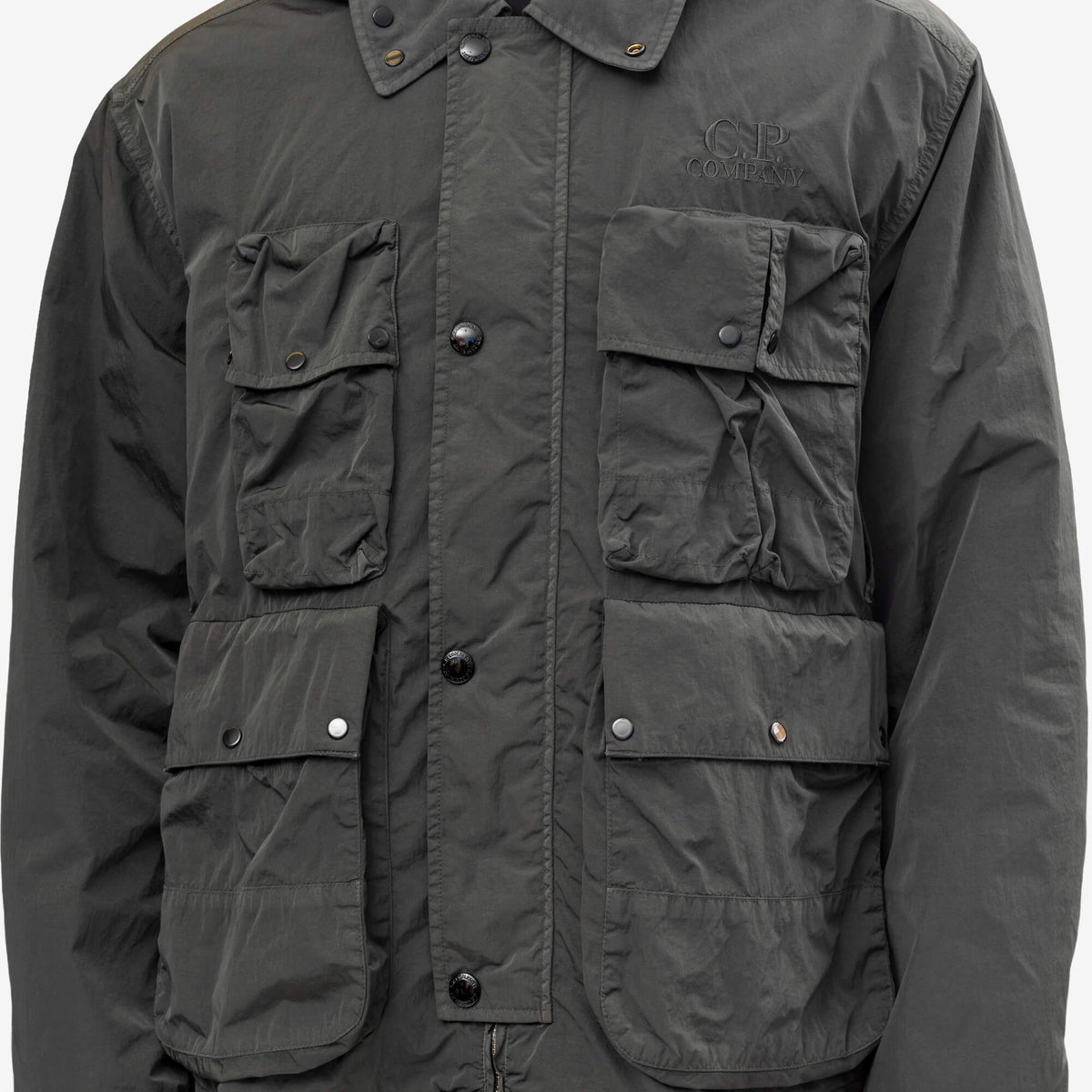 C.P. Company Heavy Chrome-R Goggle Jacket Raven-5