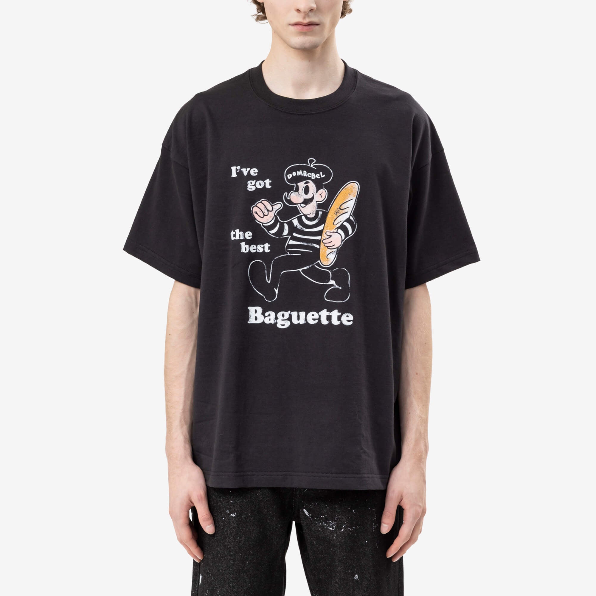 Dom Rebel Baguette T-Shirt Black-1