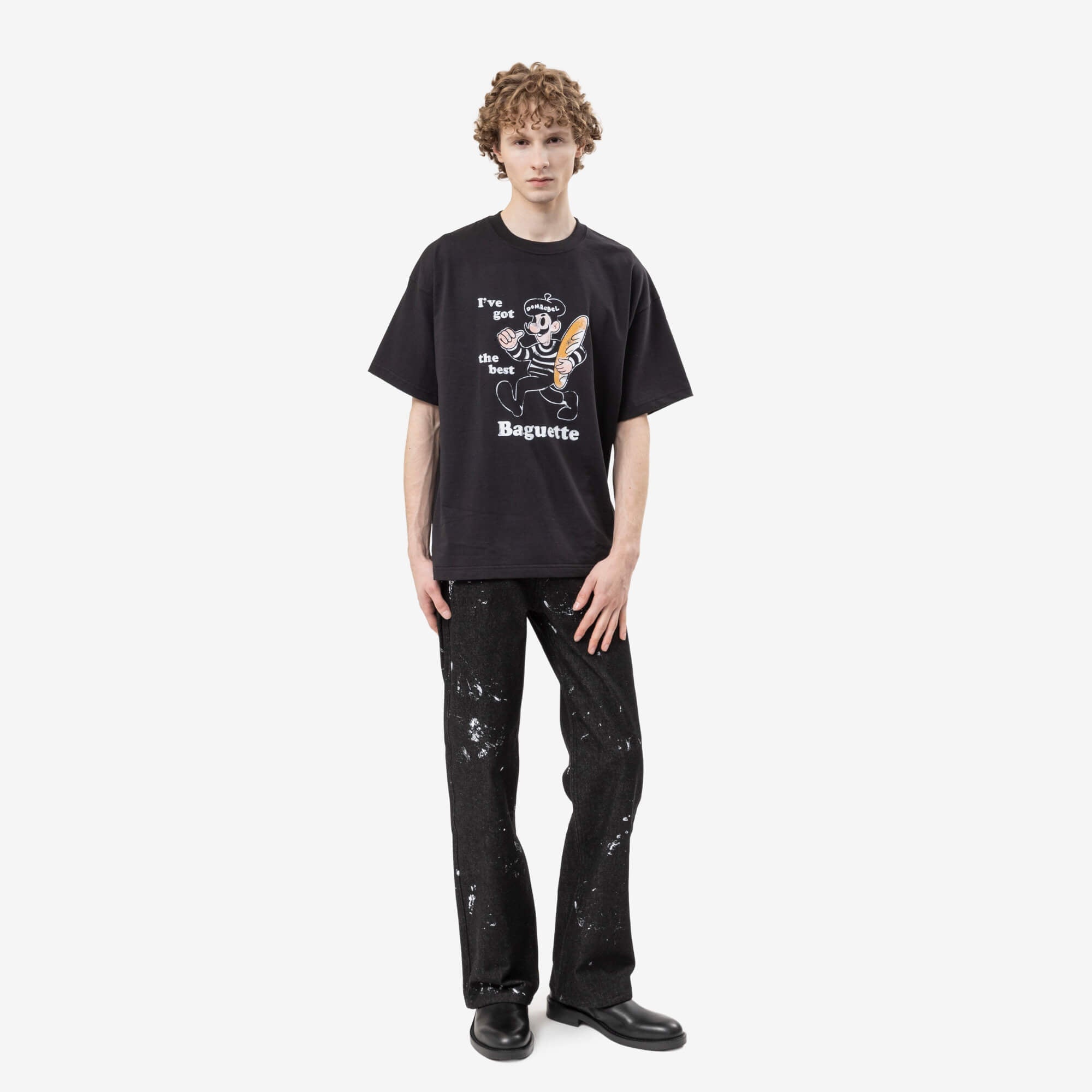 Dom Rebel Baguette T-Shirt Black-2