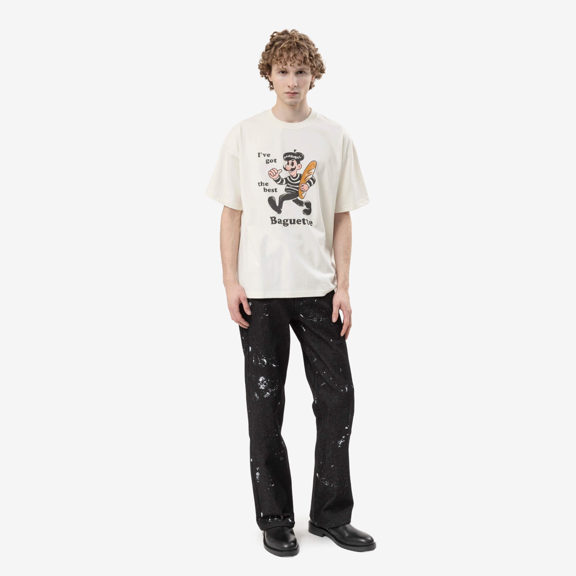 Dom Rebel Baguette T-Shirt Old White-2