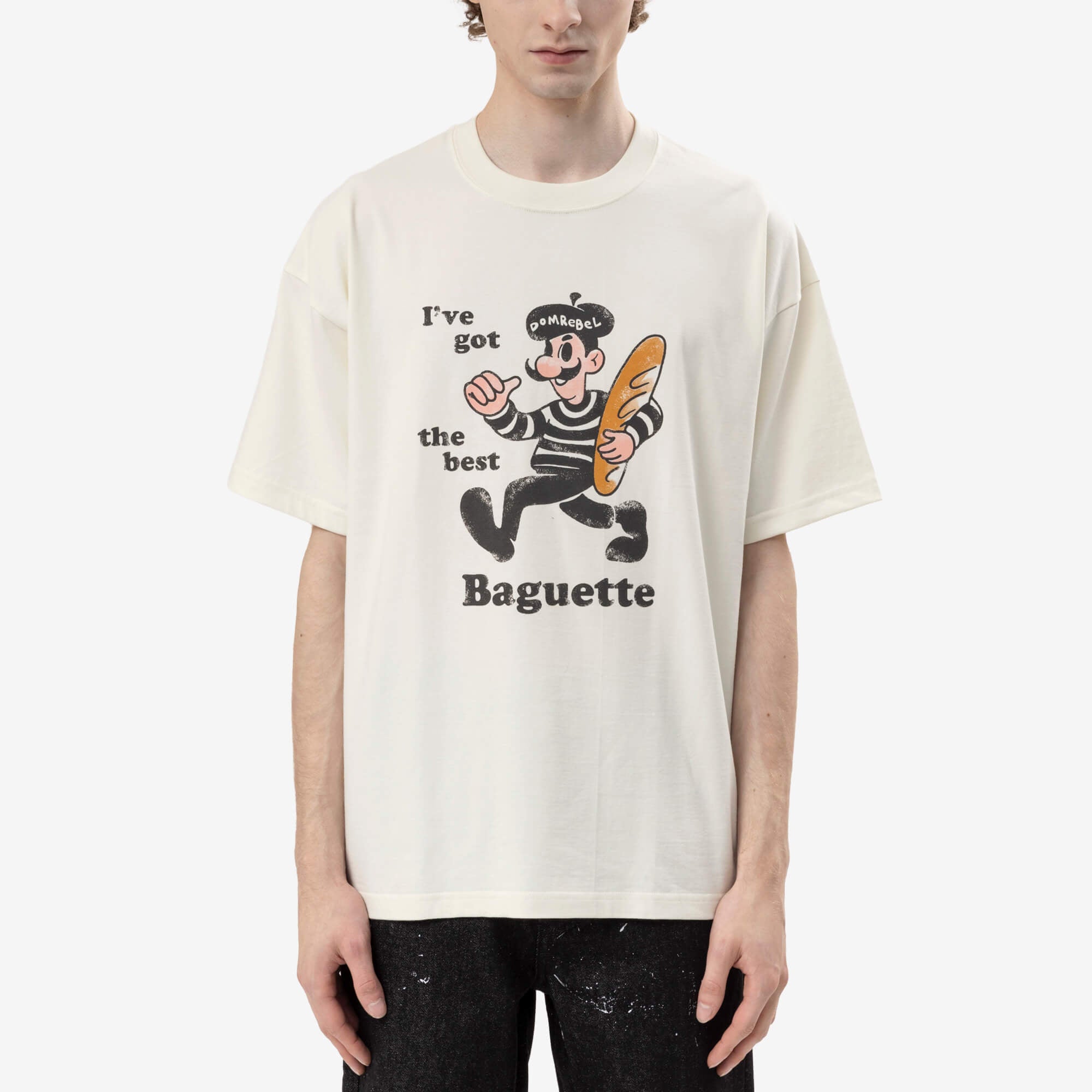 Dom Rebel Baguette T-Shirt Old White-1