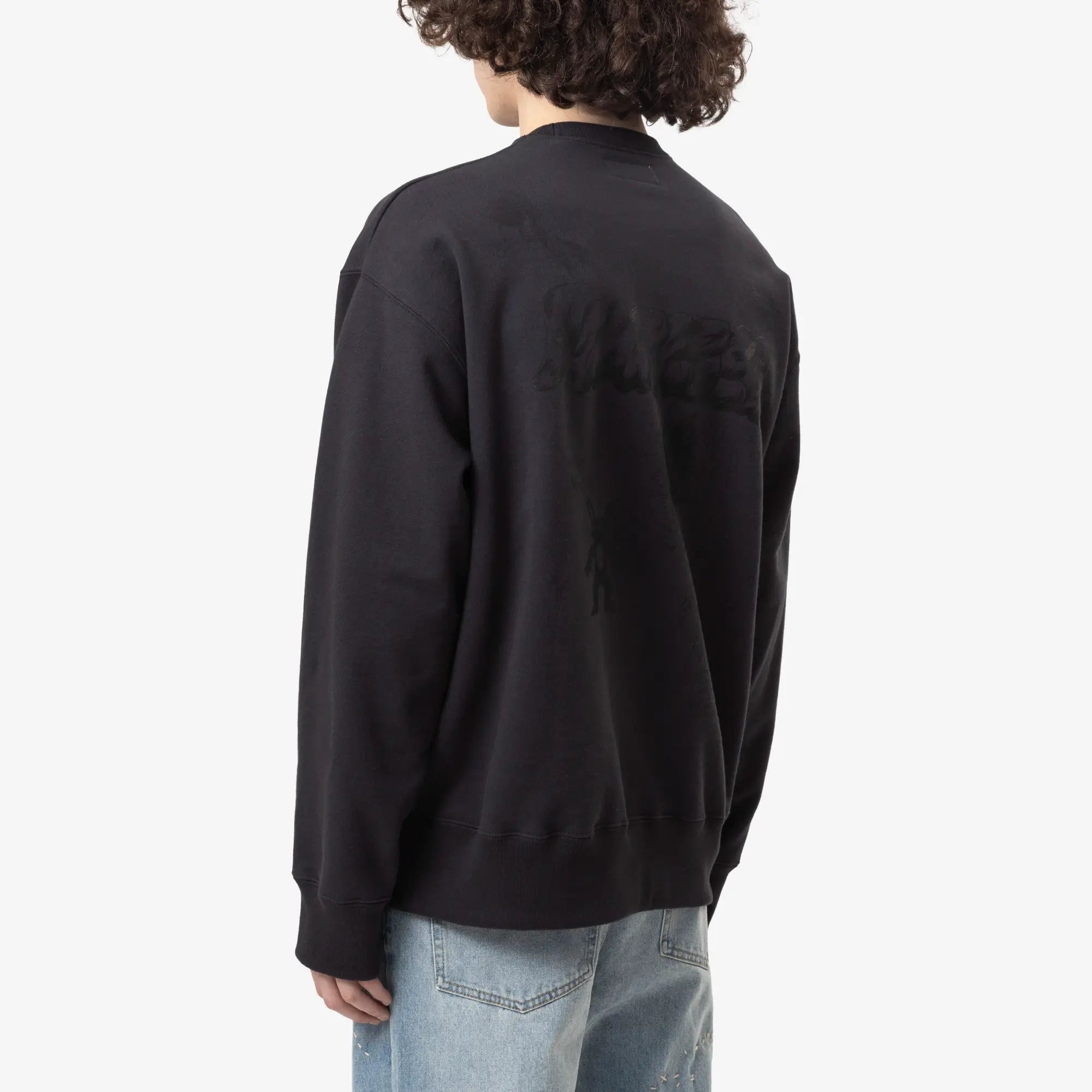 Dom Rebel Big Kiss Sweatshirt Old Black - 4