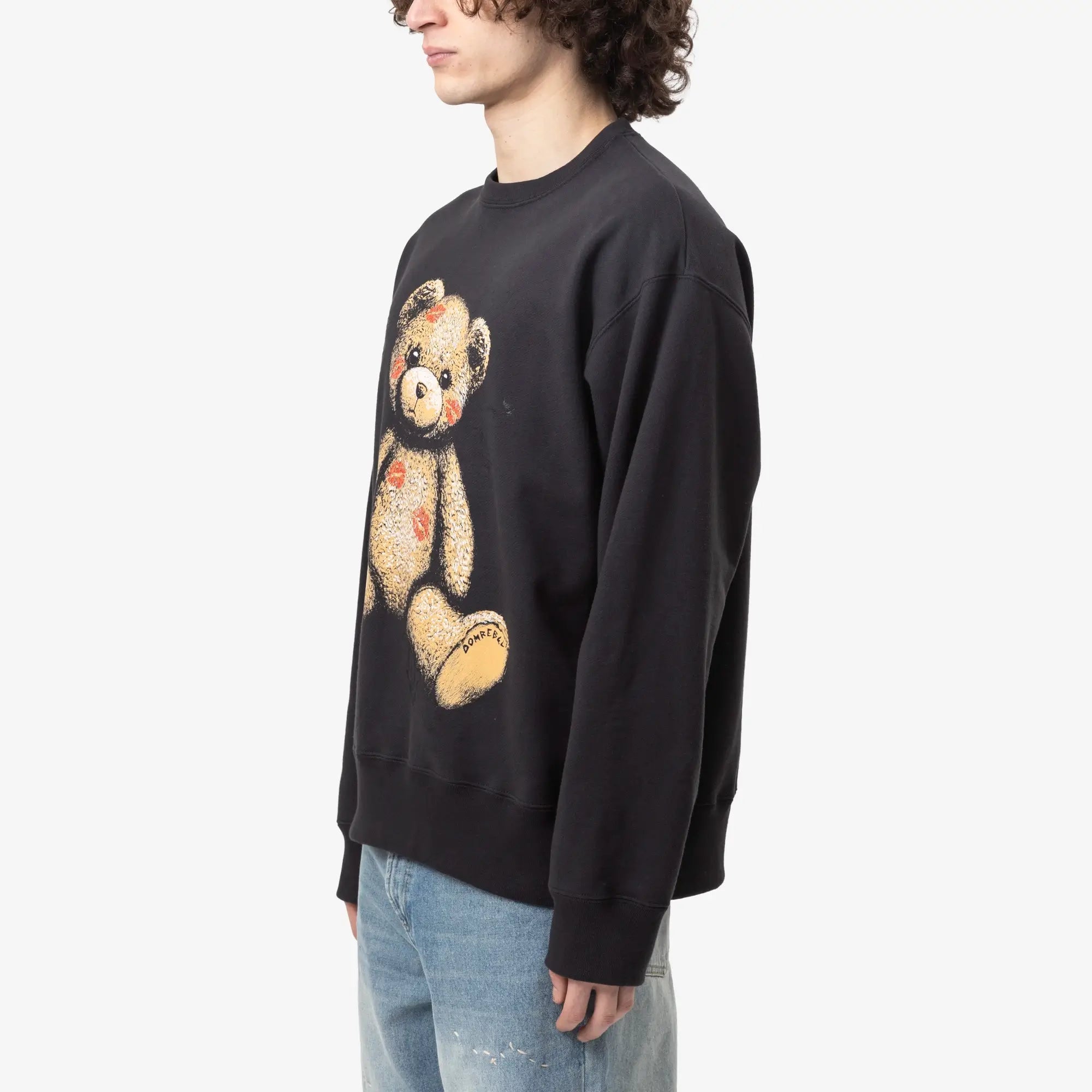 Dom Rebel Big Kiss Sweatshirt Old Black - 3