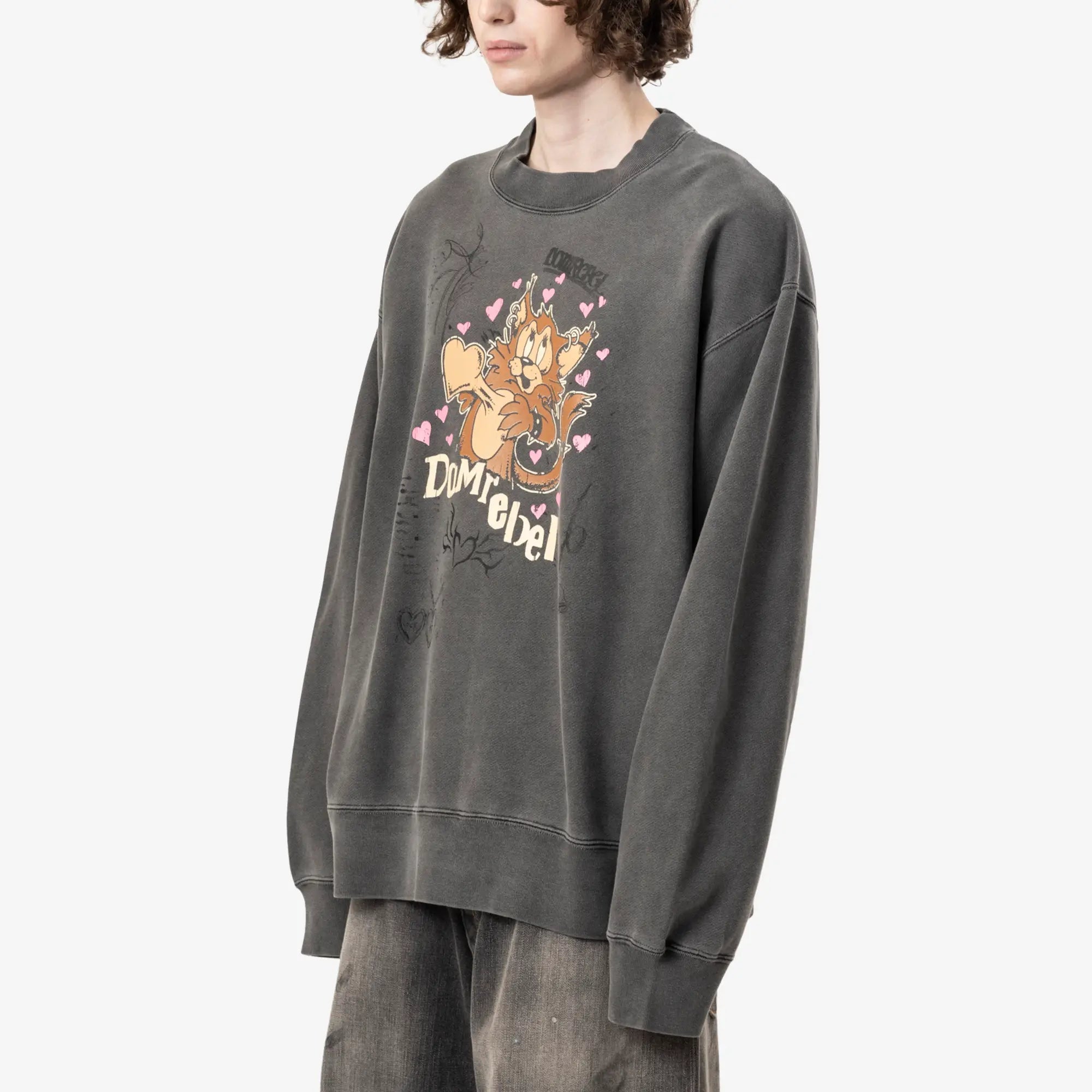 Dom Rebel Boom Sweatshirt Faded Black - 3