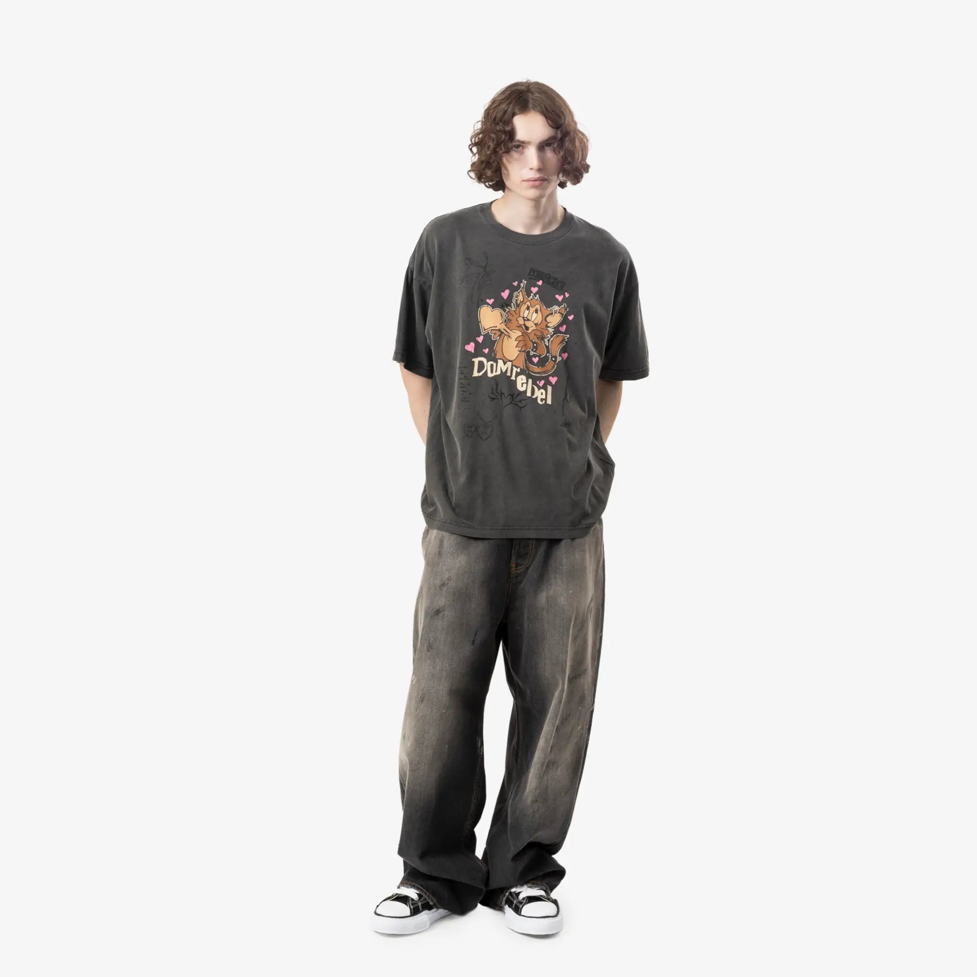 Dom Rebel Boom T-Shirt Faded Black - 2
