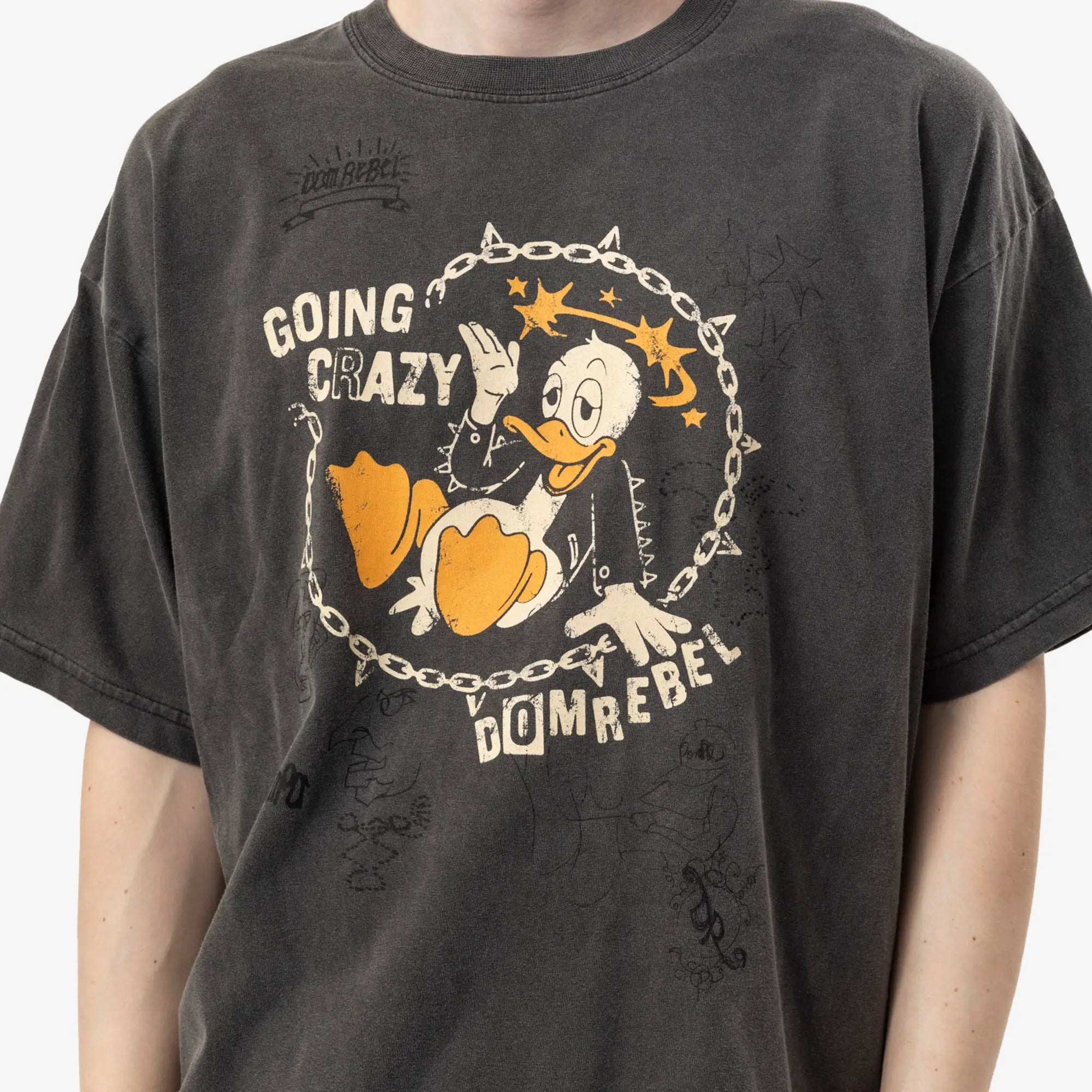 Dom Rebel Cray T-Shirt Faded Black - 5