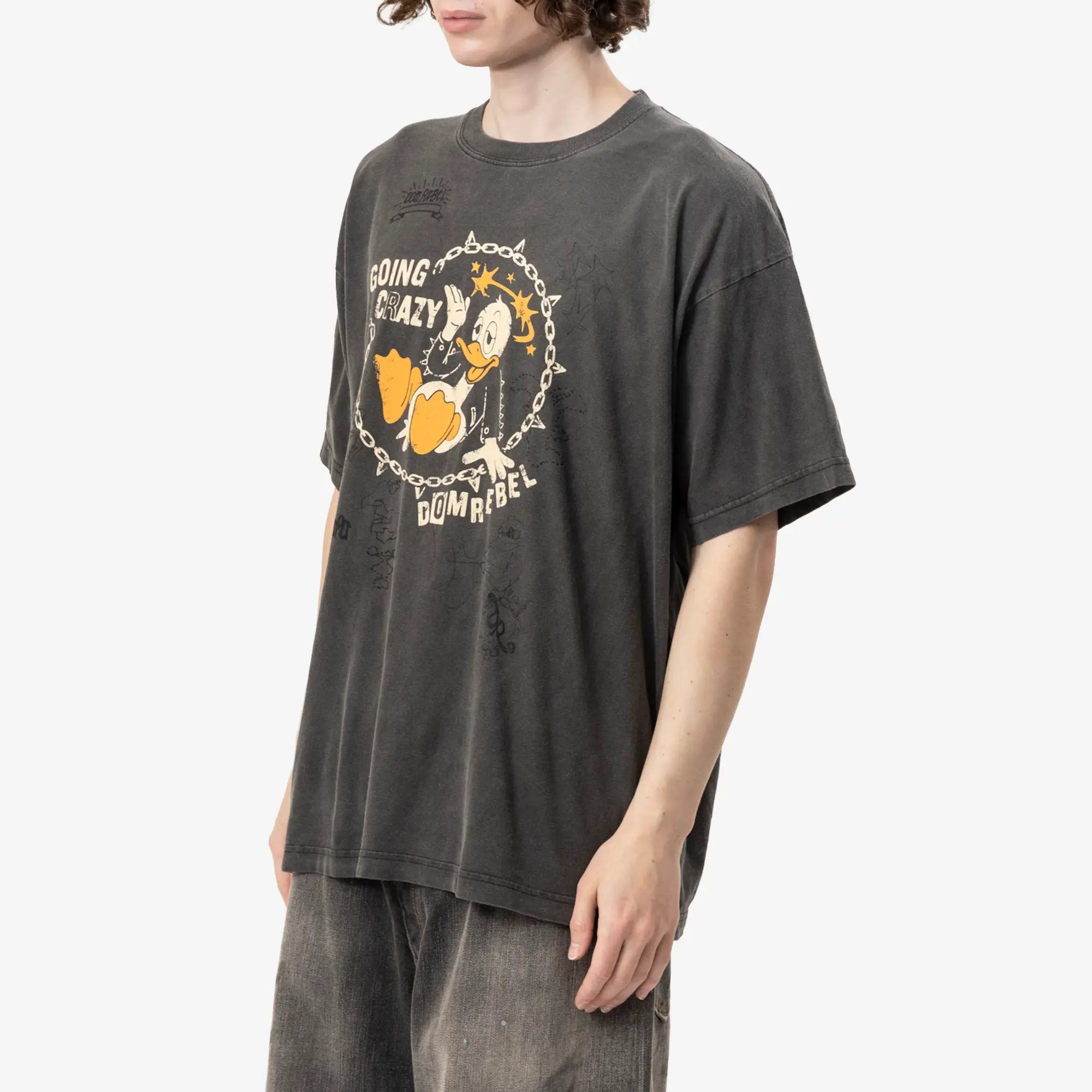 Dom Rebel Cray T-Shirt Faded Black - 3