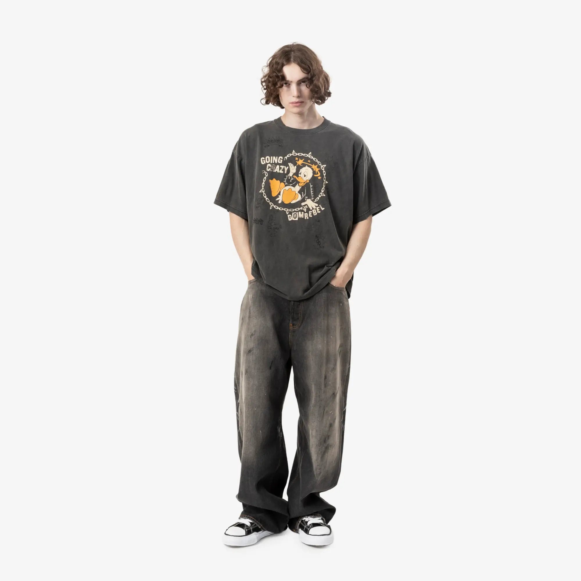 Dom Rebel Cray T-Shirt Faded Black - 2
